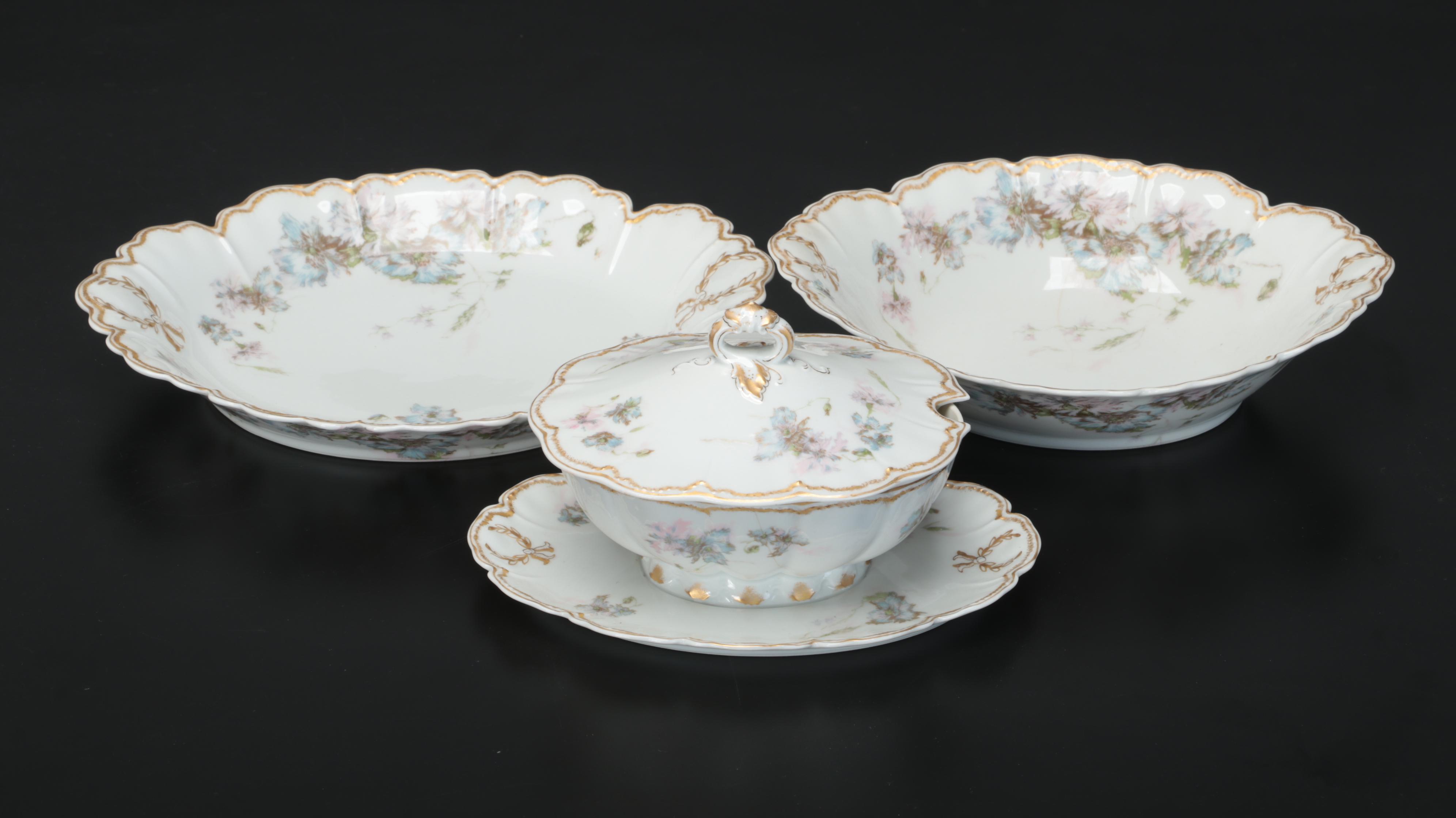 Haviland Limoges Porcelain Tableware,  Early to Mid-20th Century