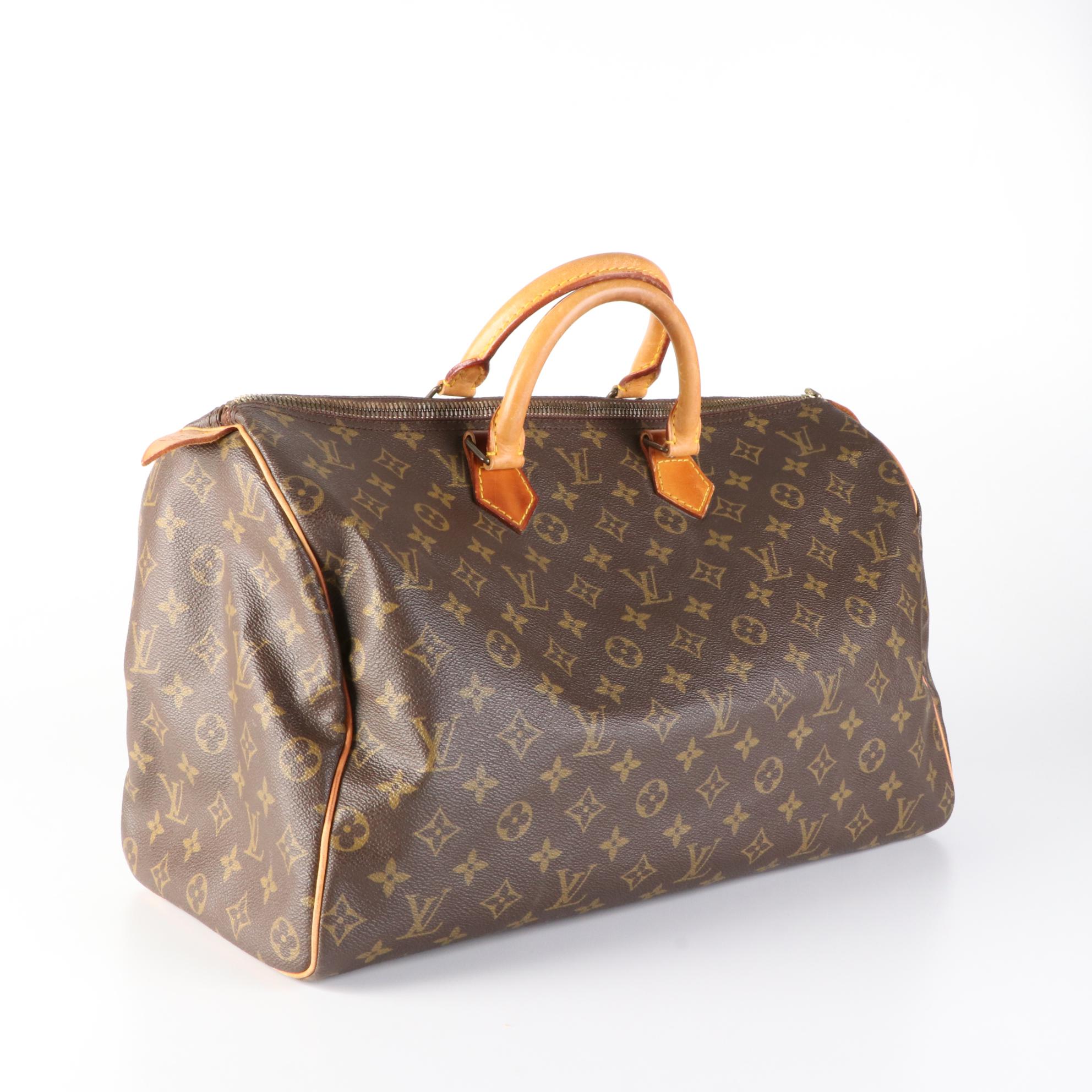 Louis Vuitton Speedy 40 in Monogram Canvas and Vachetta Leather