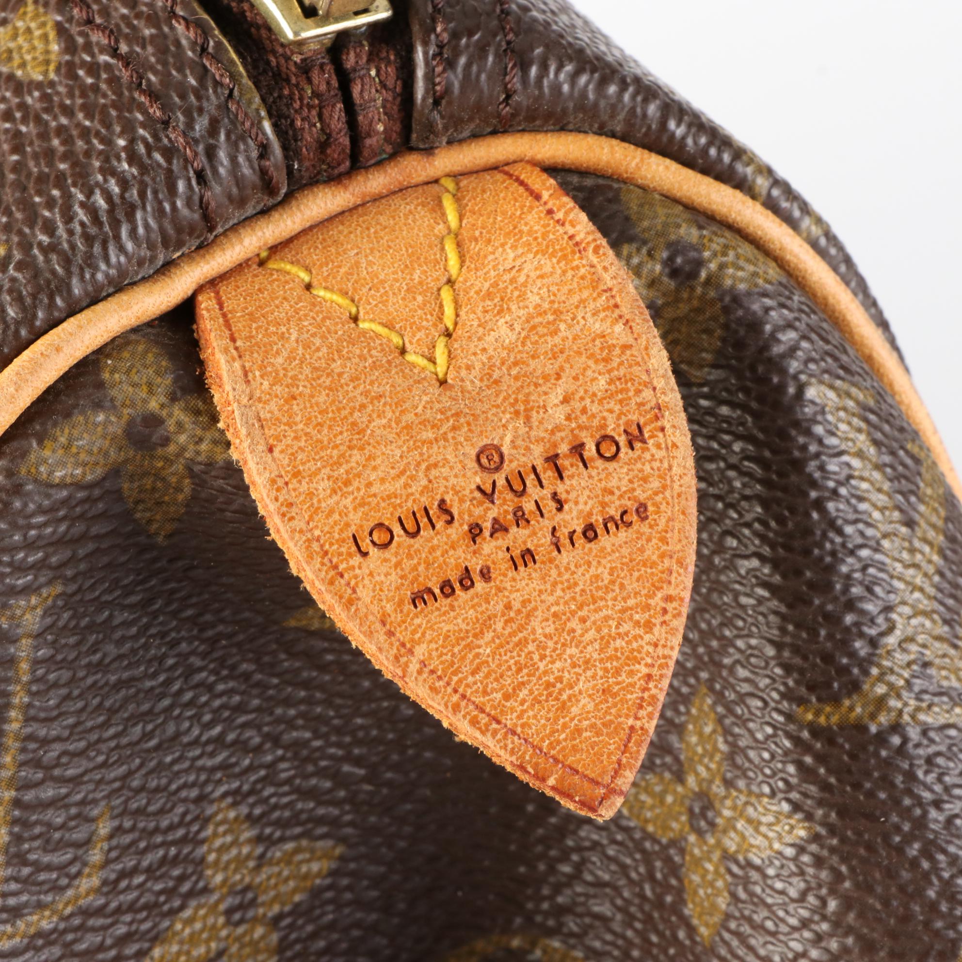 Louis Vuitton Speedy 40 in Monogram Canvas and Vachetta Leather