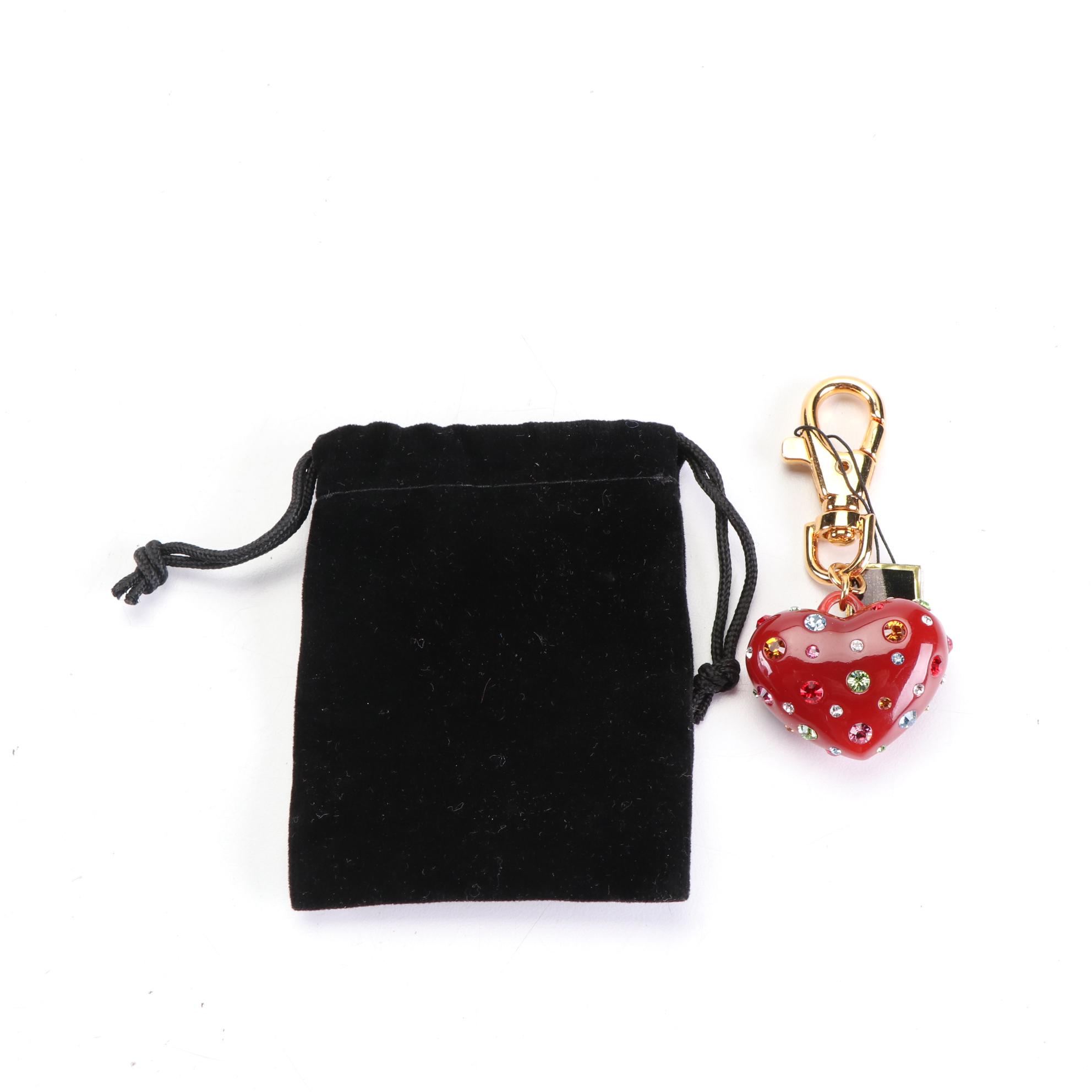 Joan Rivers "Candy Coated" Resin Heart Bag Charm