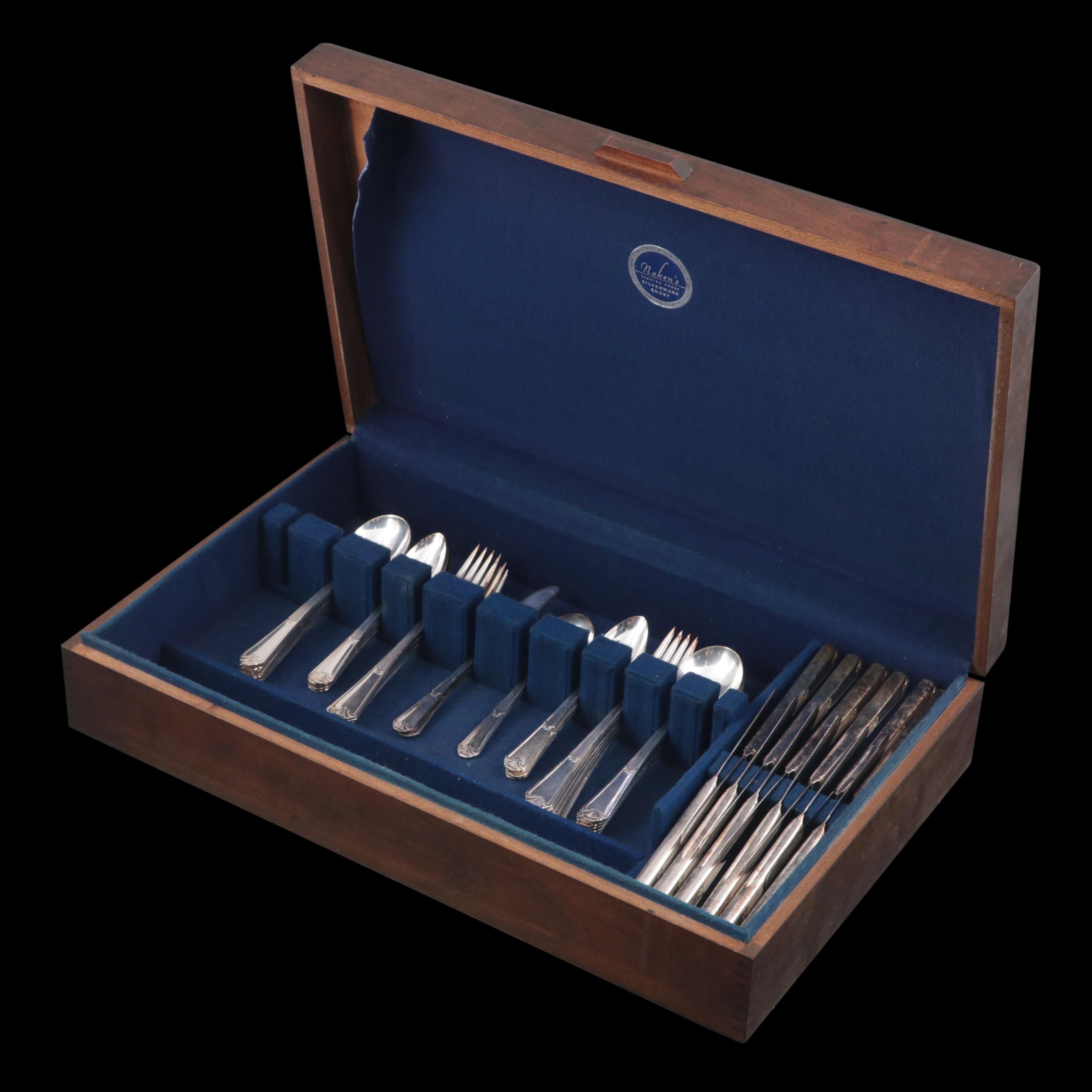 Wm Rogers "Fidelis" Silver Plate Flatware, Mid-20th Century