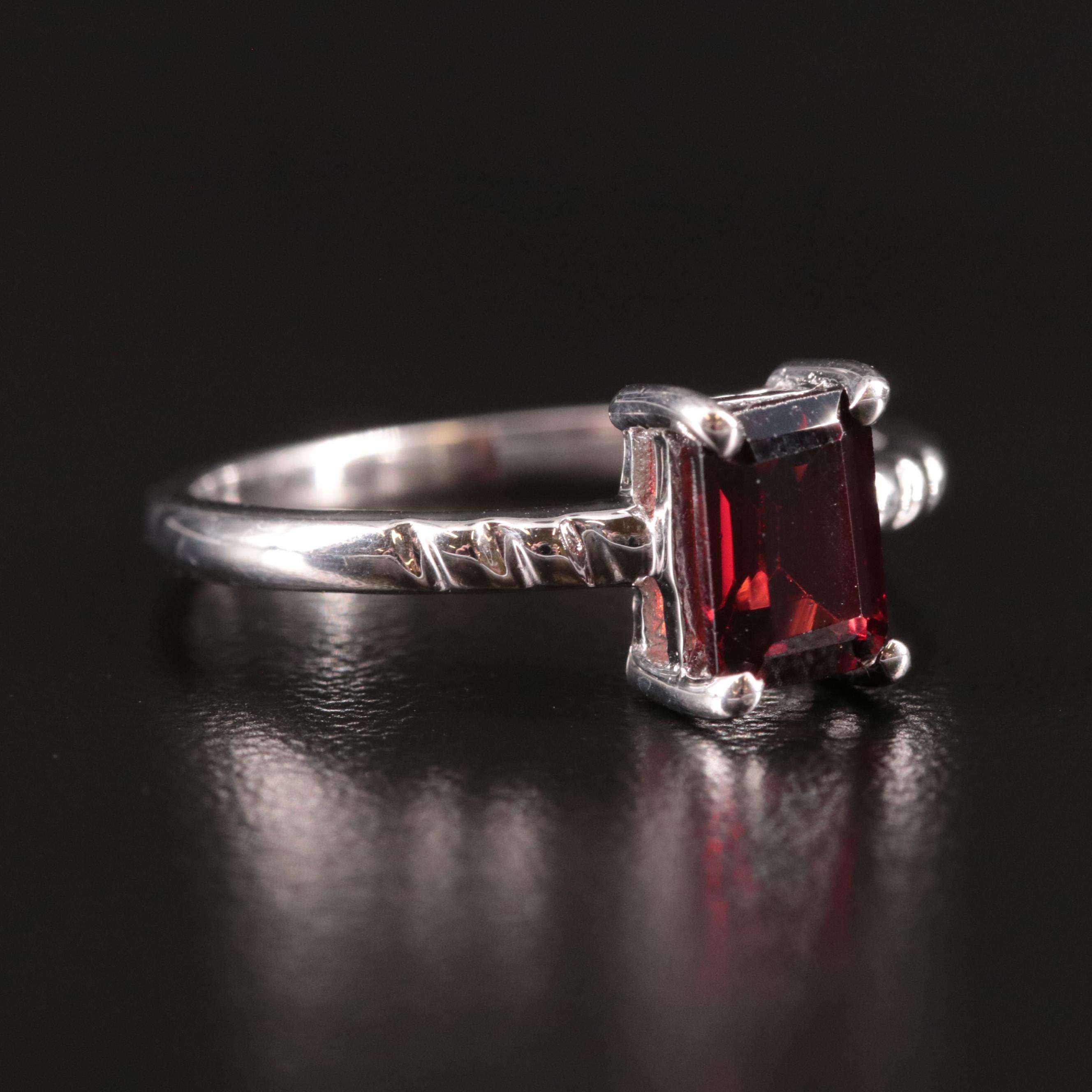 Sterling Garnet Ring