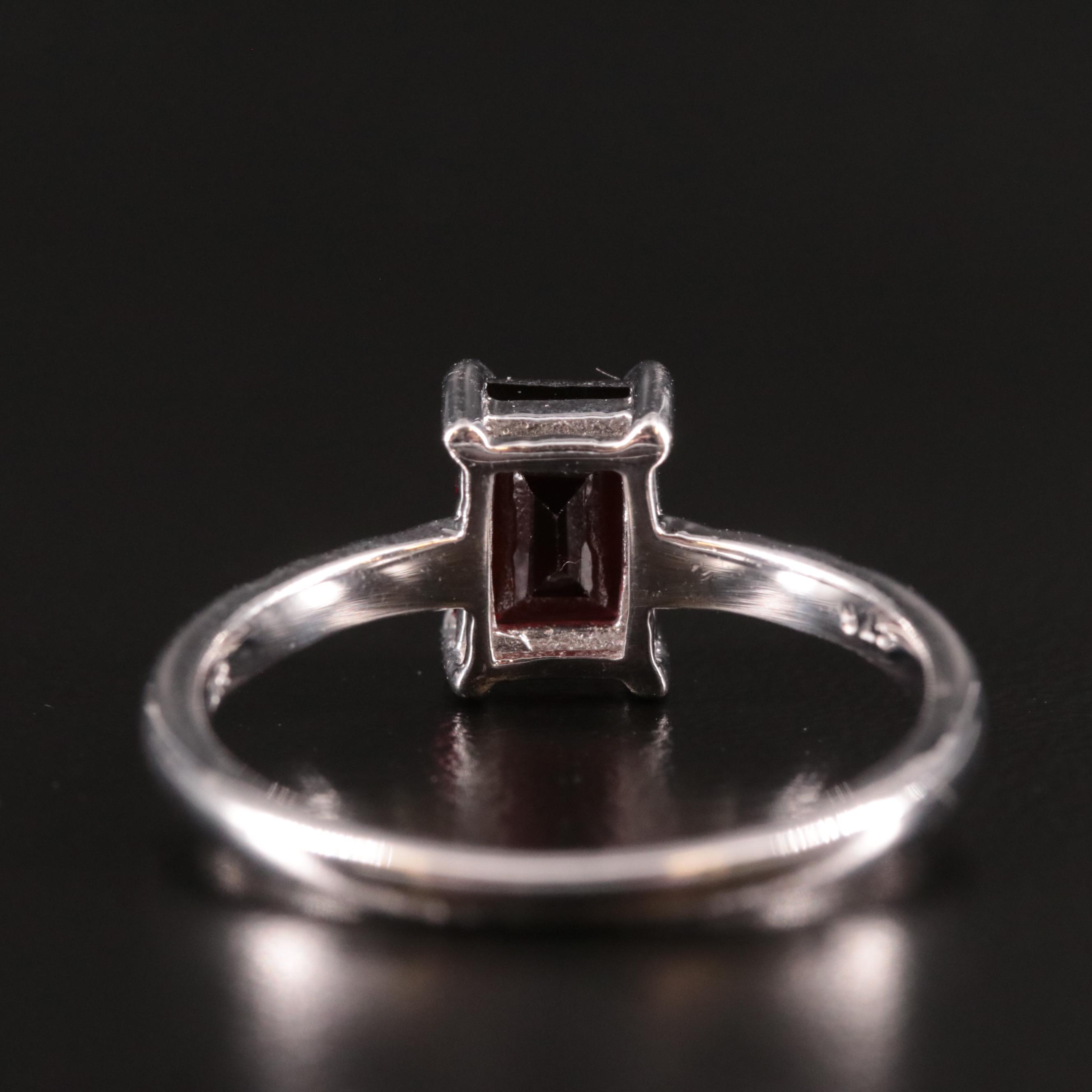 Sterling Garnet Ring