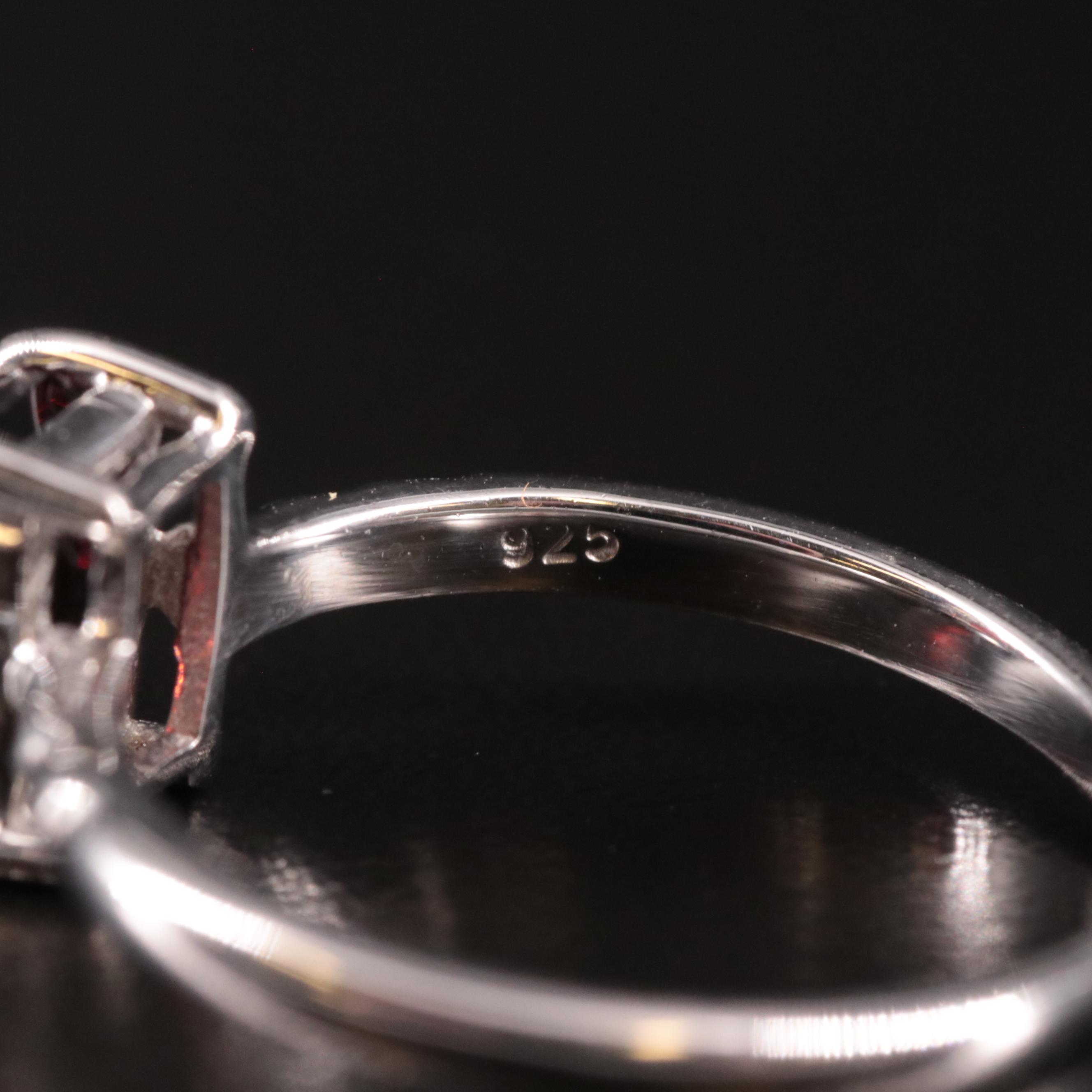 Sterling Garnet Ring