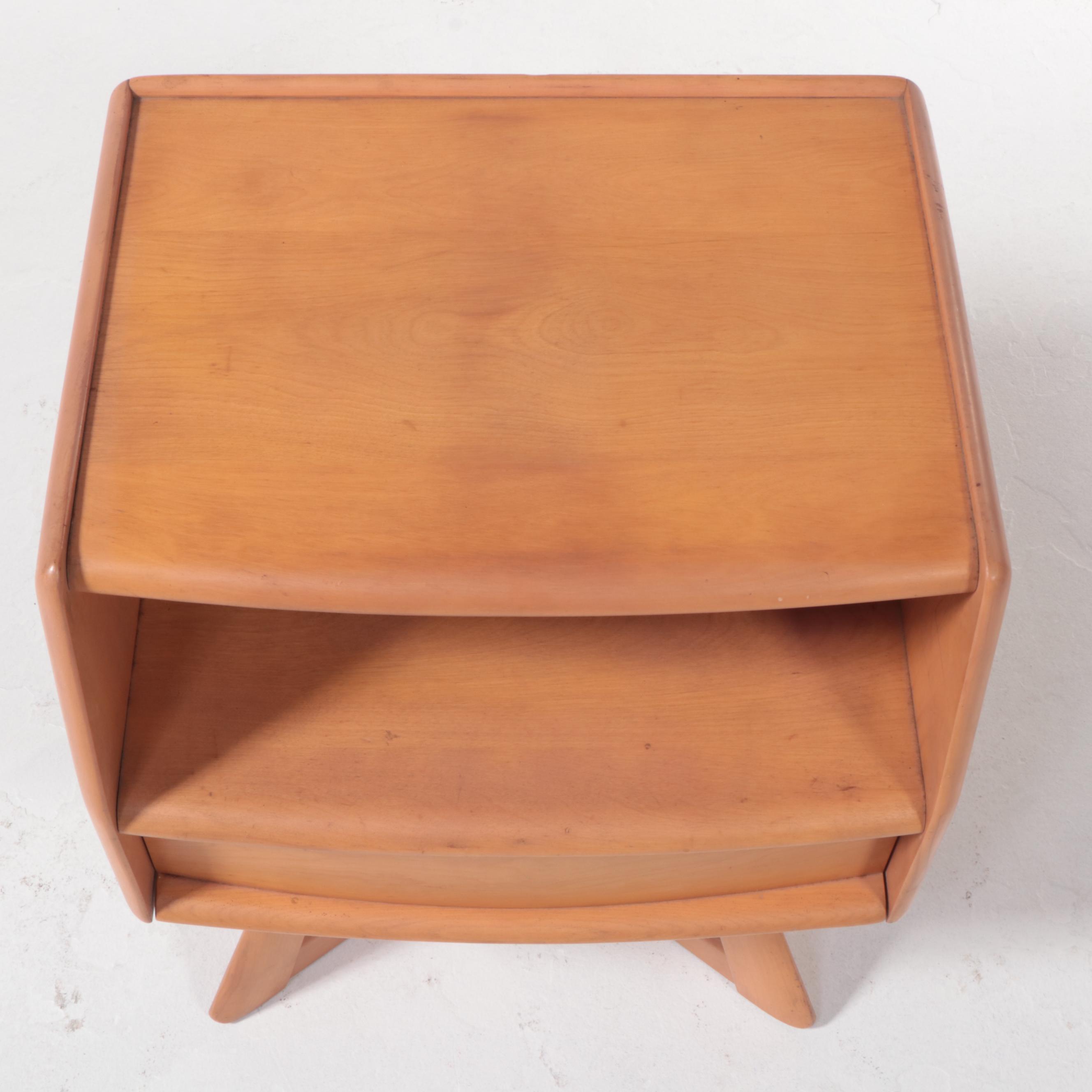Heywood-Wakefield Mid Century Modern Nightstand in Champagne Finish