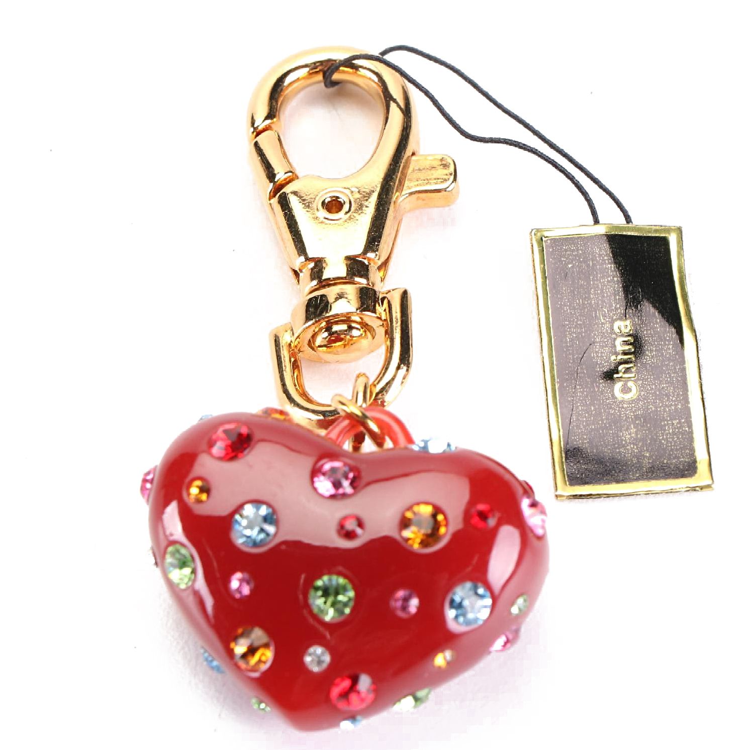 Joan Rivers "Candy Coated" Resin Heart Bag Charm