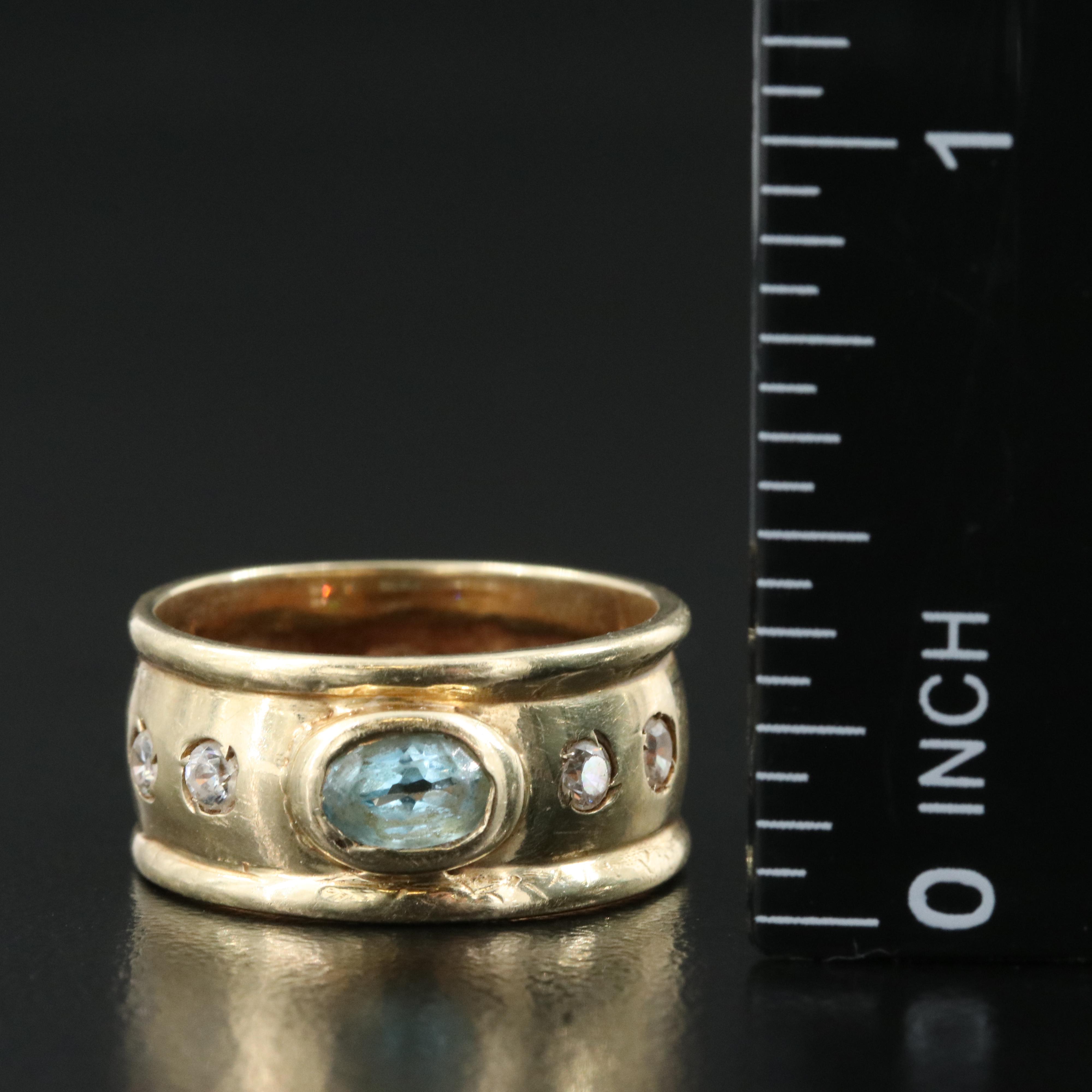 14K Topaz Band
