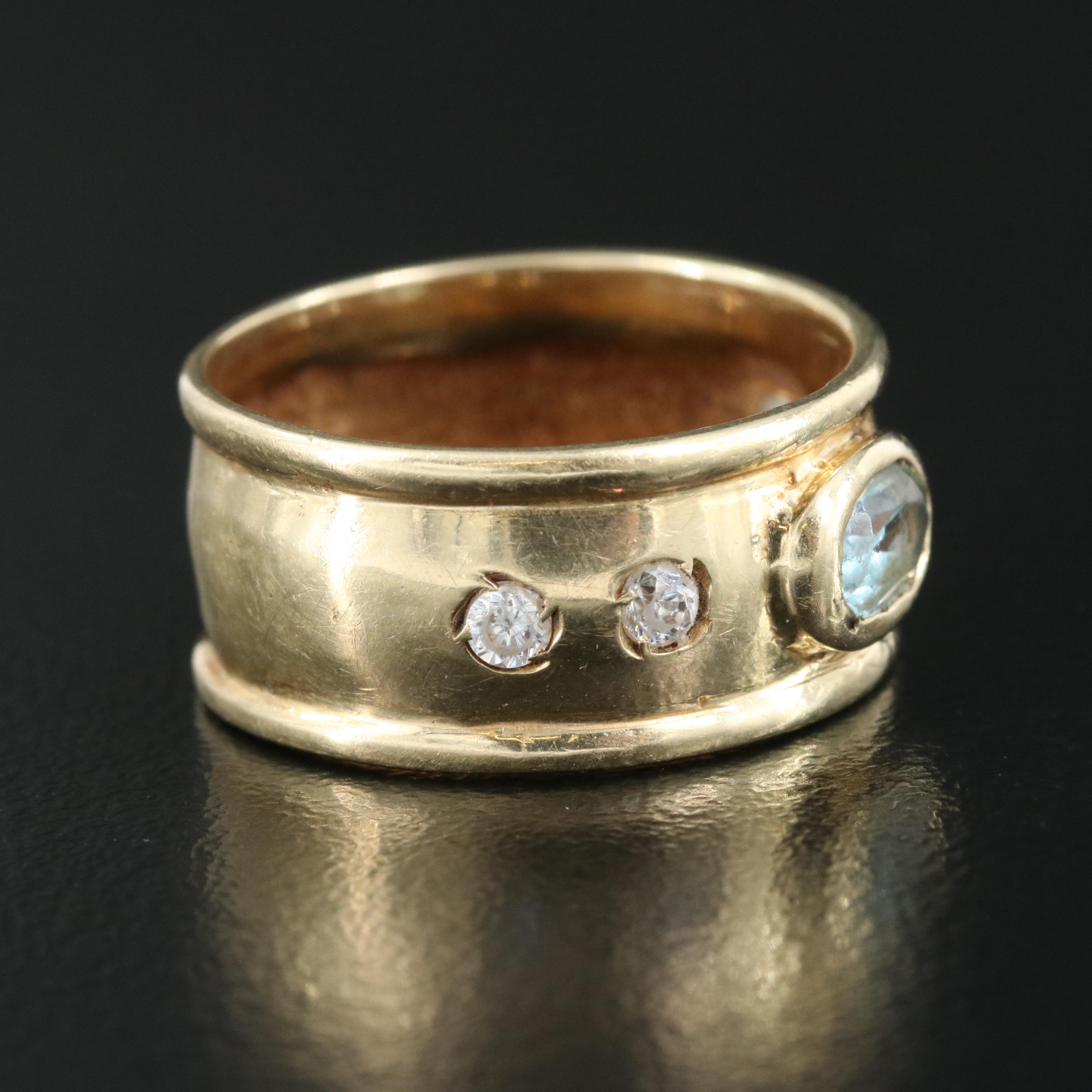 14K Topaz Band