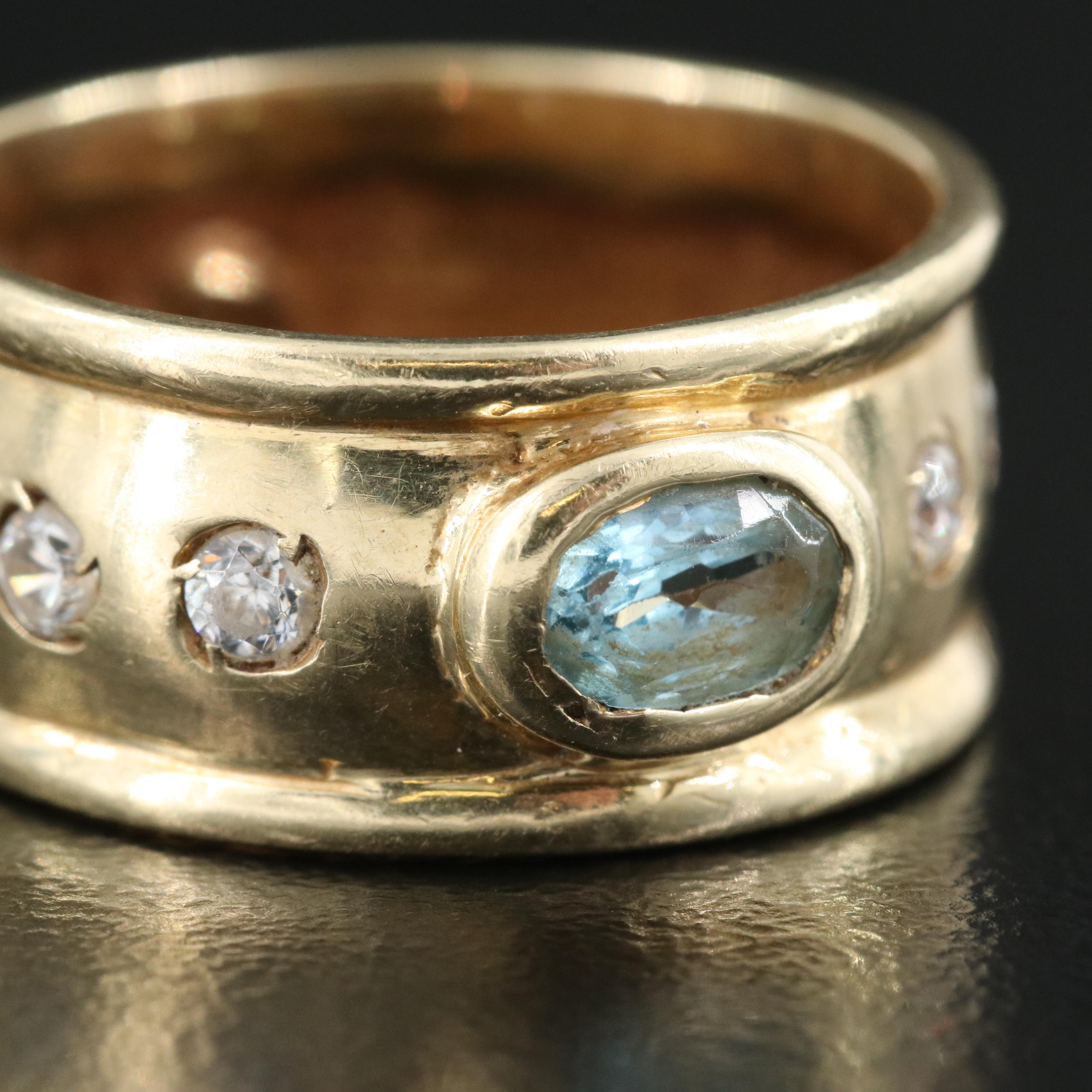 14K Topaz Band