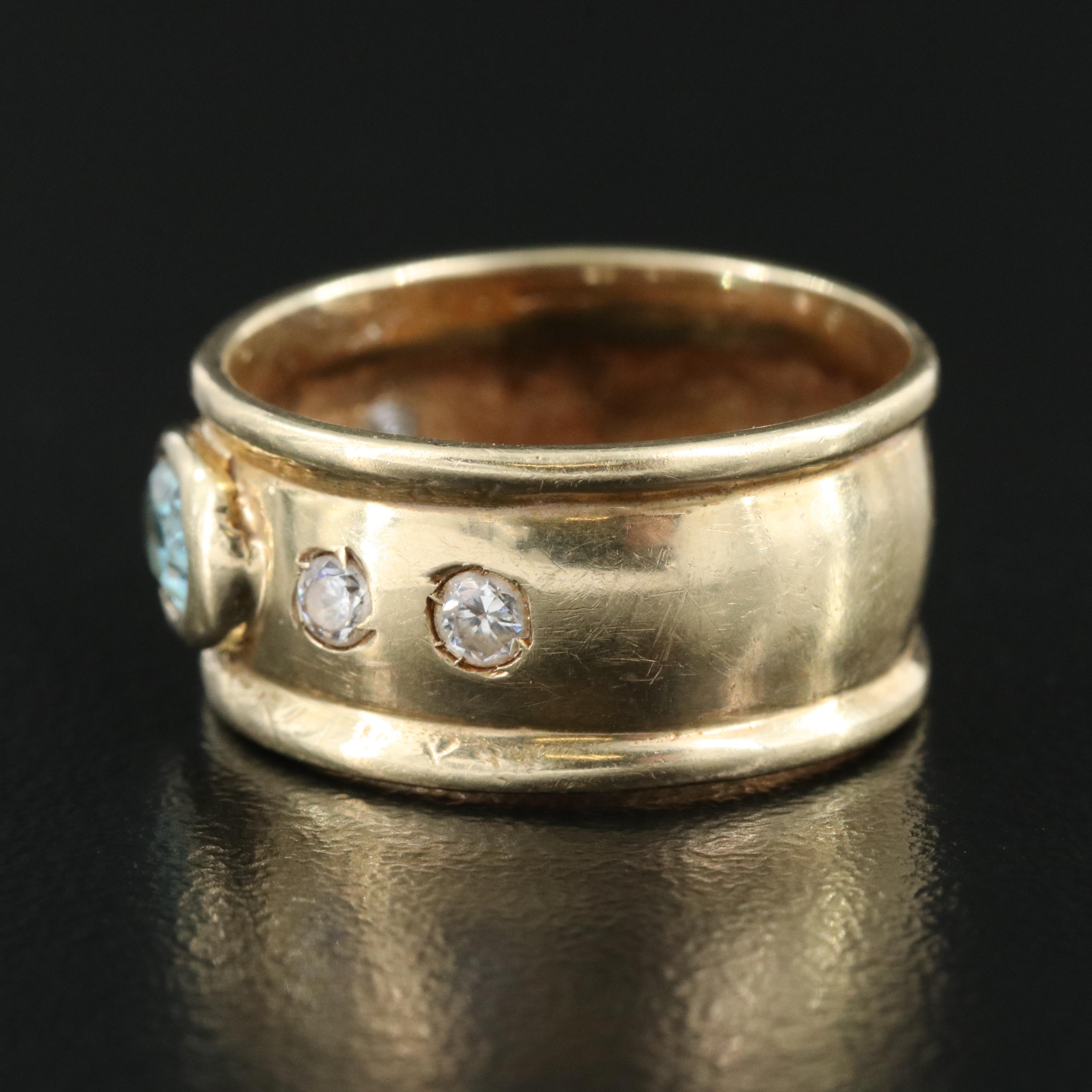 14K Topaz Band