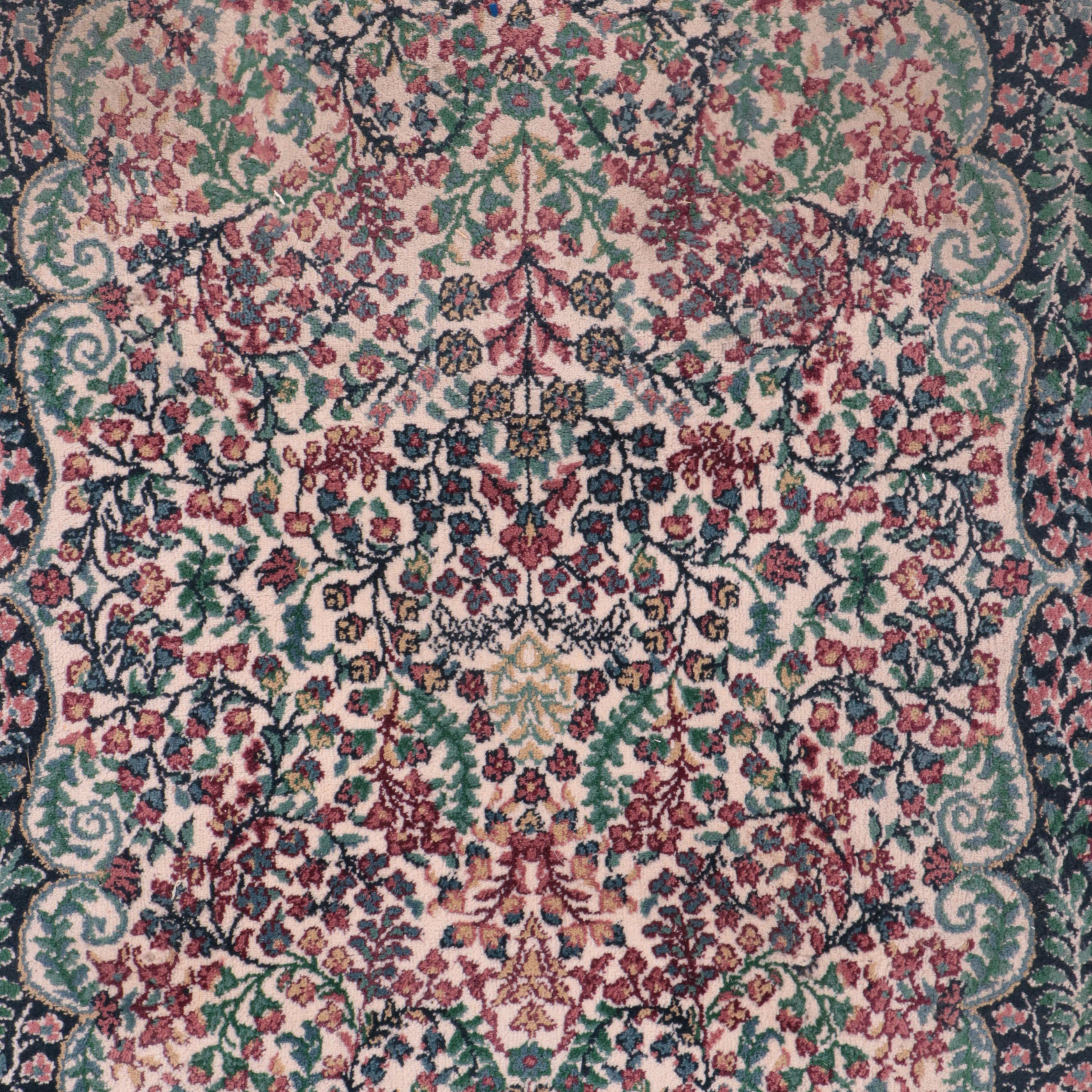 5'5 x 7'10 Machine Made Oriental Weavers Cairo Collection "Flora Navy" Area Rug