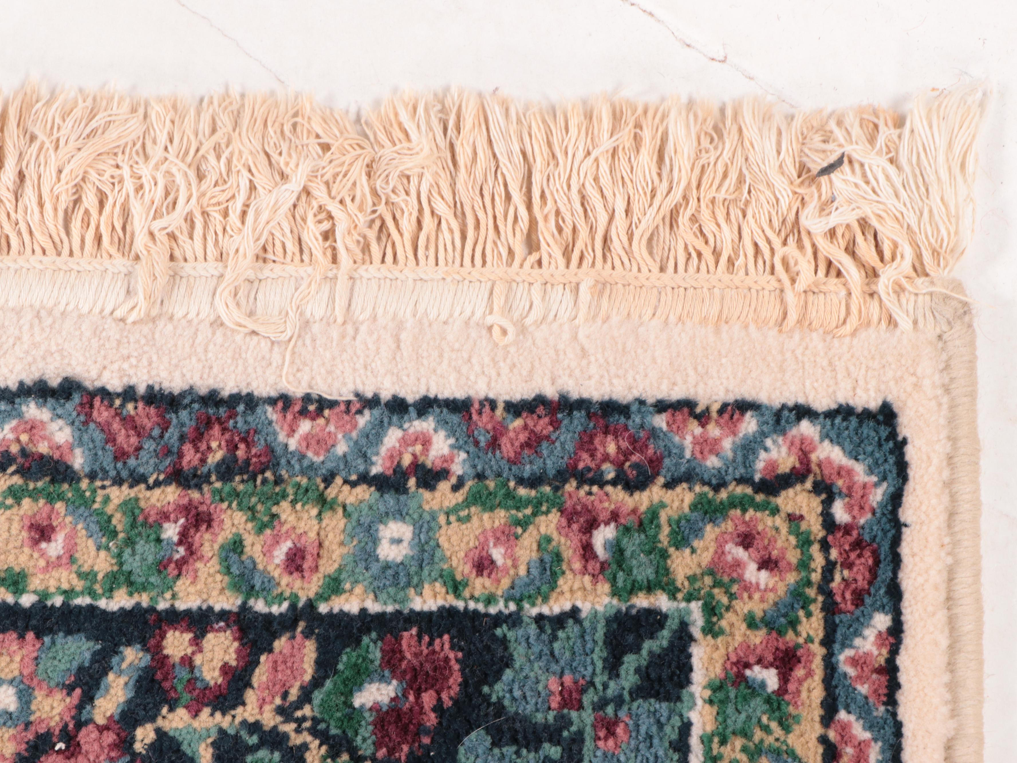 5'5 x 7'10 Machine Made Oriental Weavers Cairo Collection "Flora Navy" Area Rug