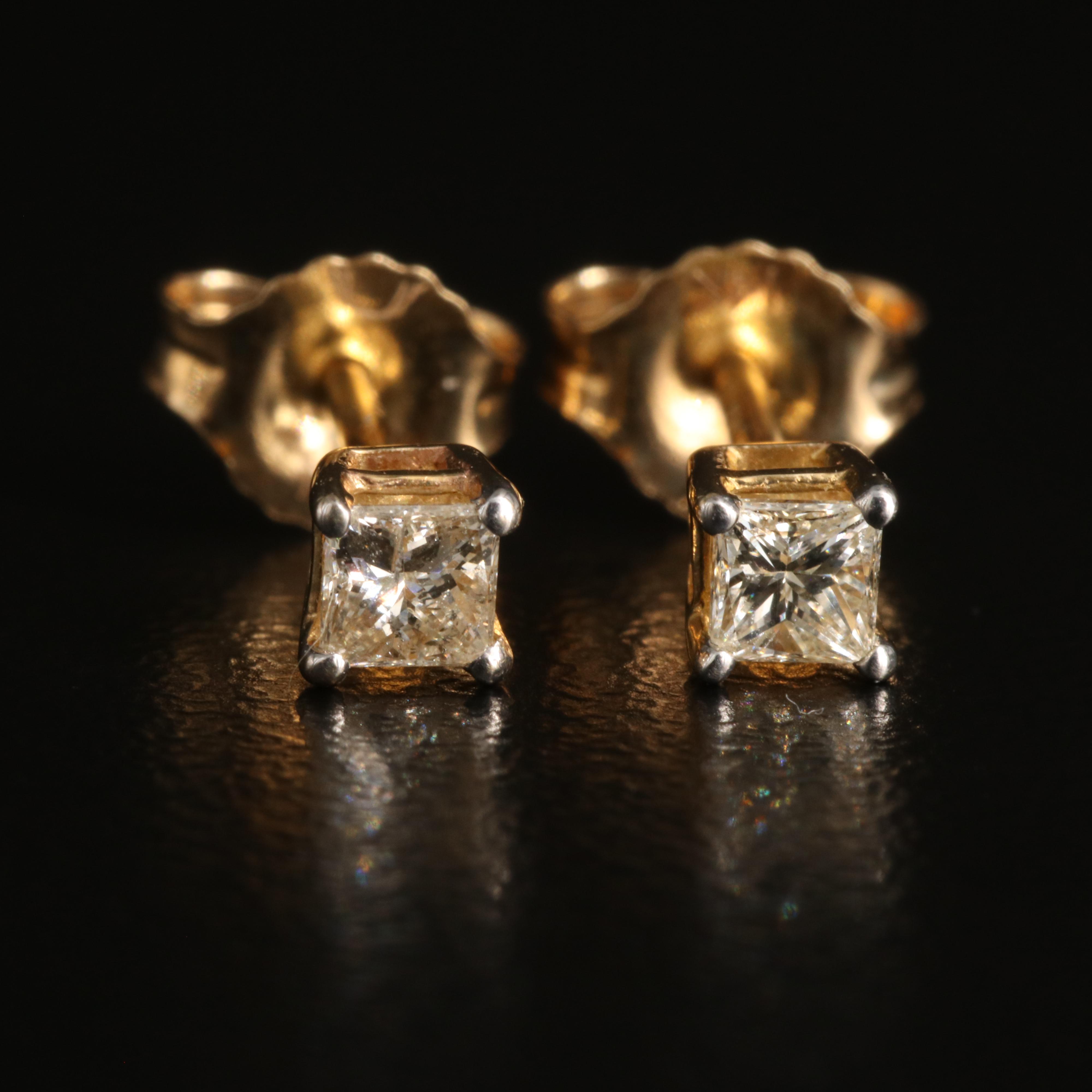 14K 0.25 CTW Diamond Stud Earrings