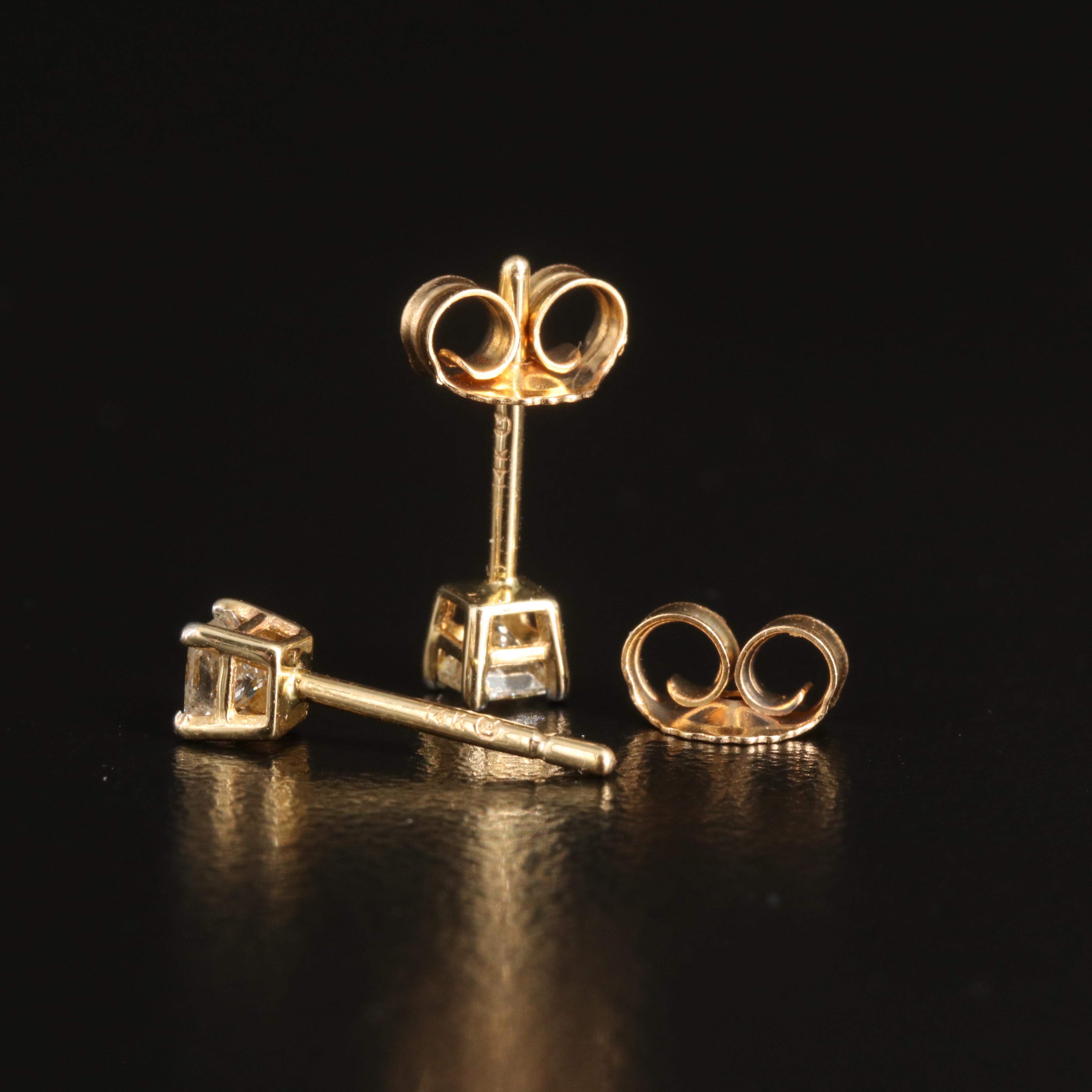 14K 0.25 CTW Diamond Stud Earrings