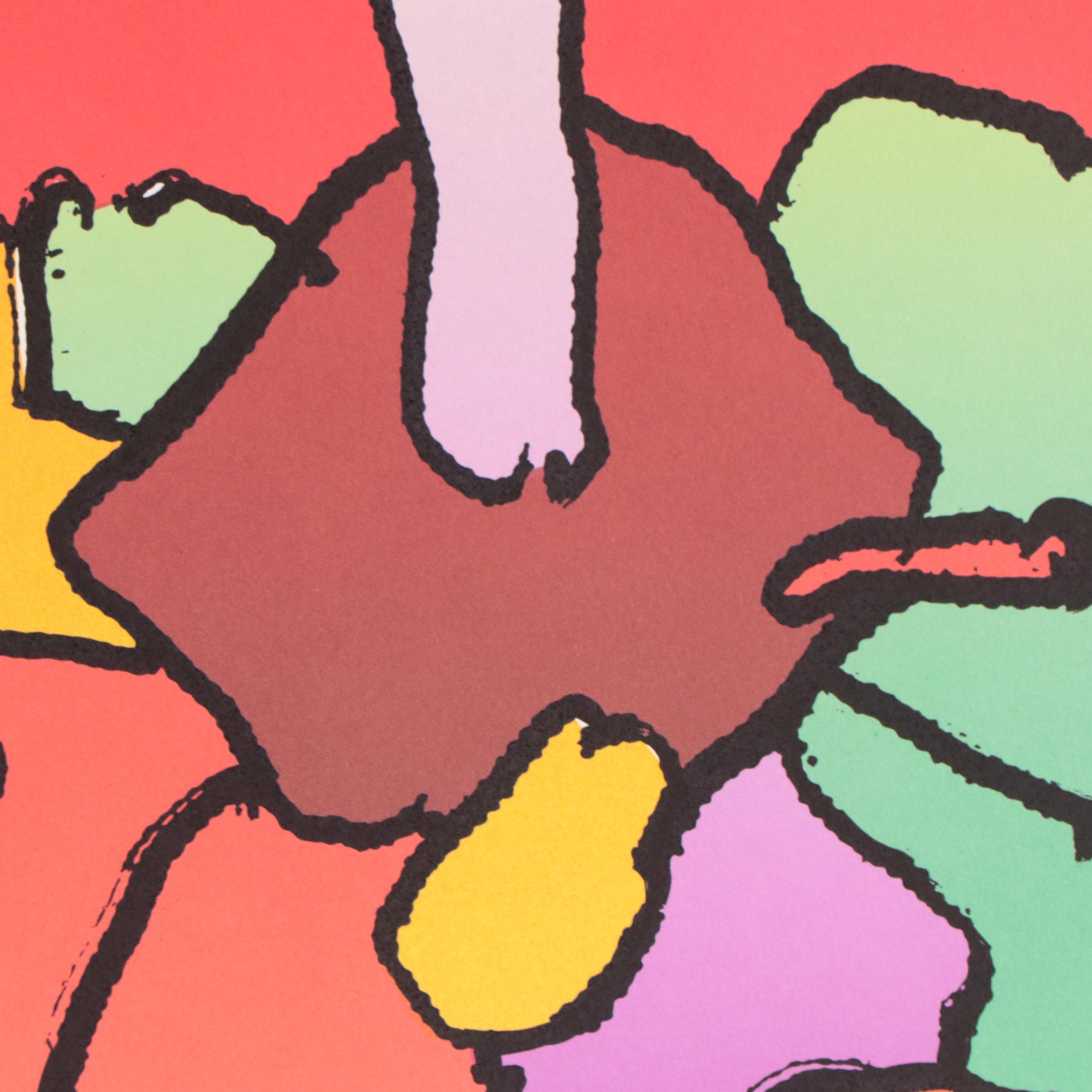 Peter Max Psychedelic Figurative Lithograph "From the Beginning," 1983