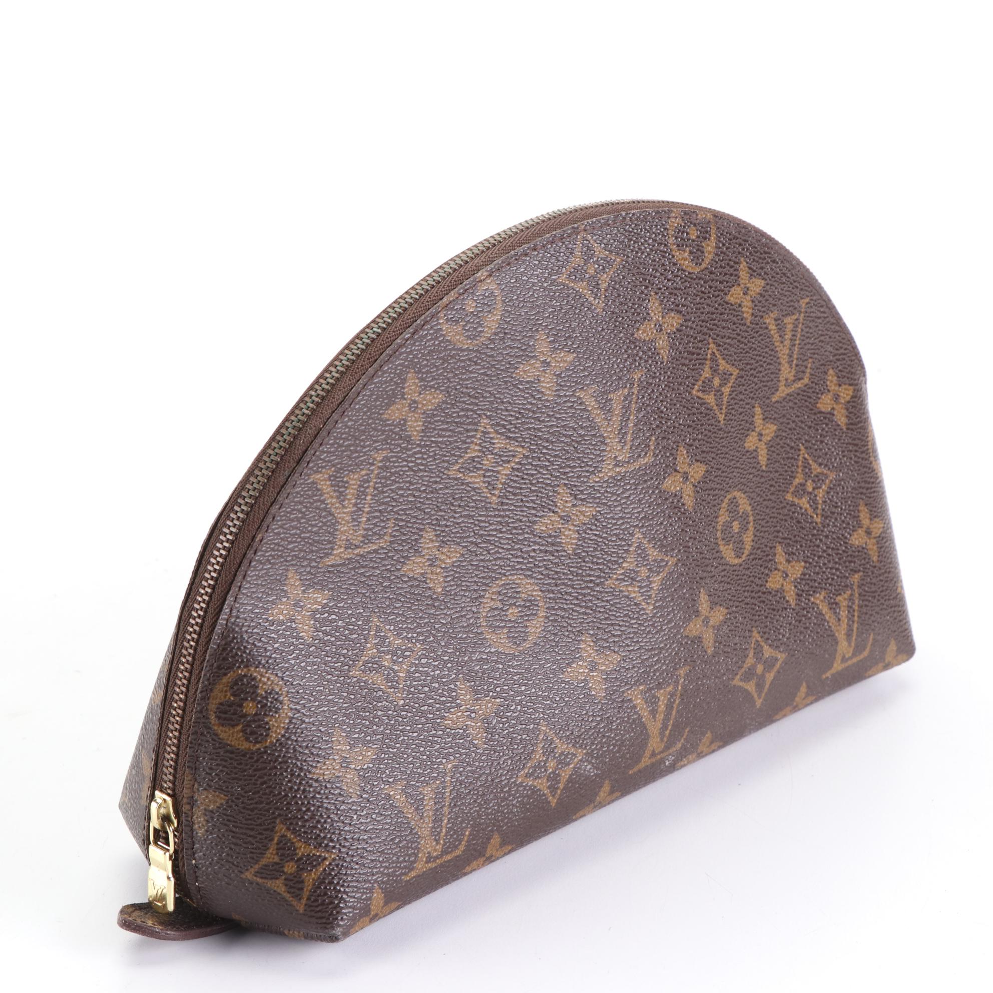 Louis Vuitton Trousse Demi Ronde Pouch in Monogram Canvas
