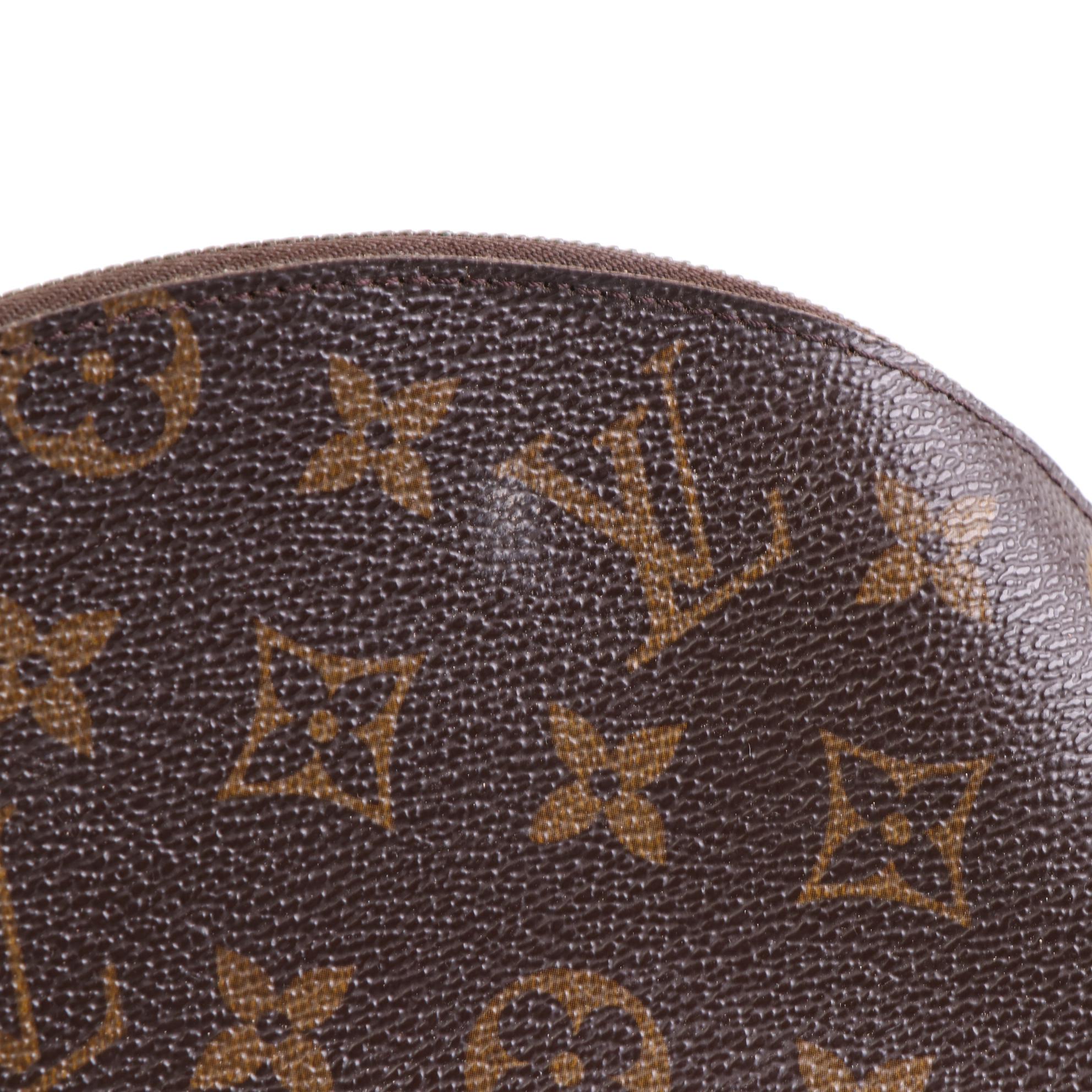Louis Vuitton Trousse Demi Ronde Pouch in Monogram Canvas