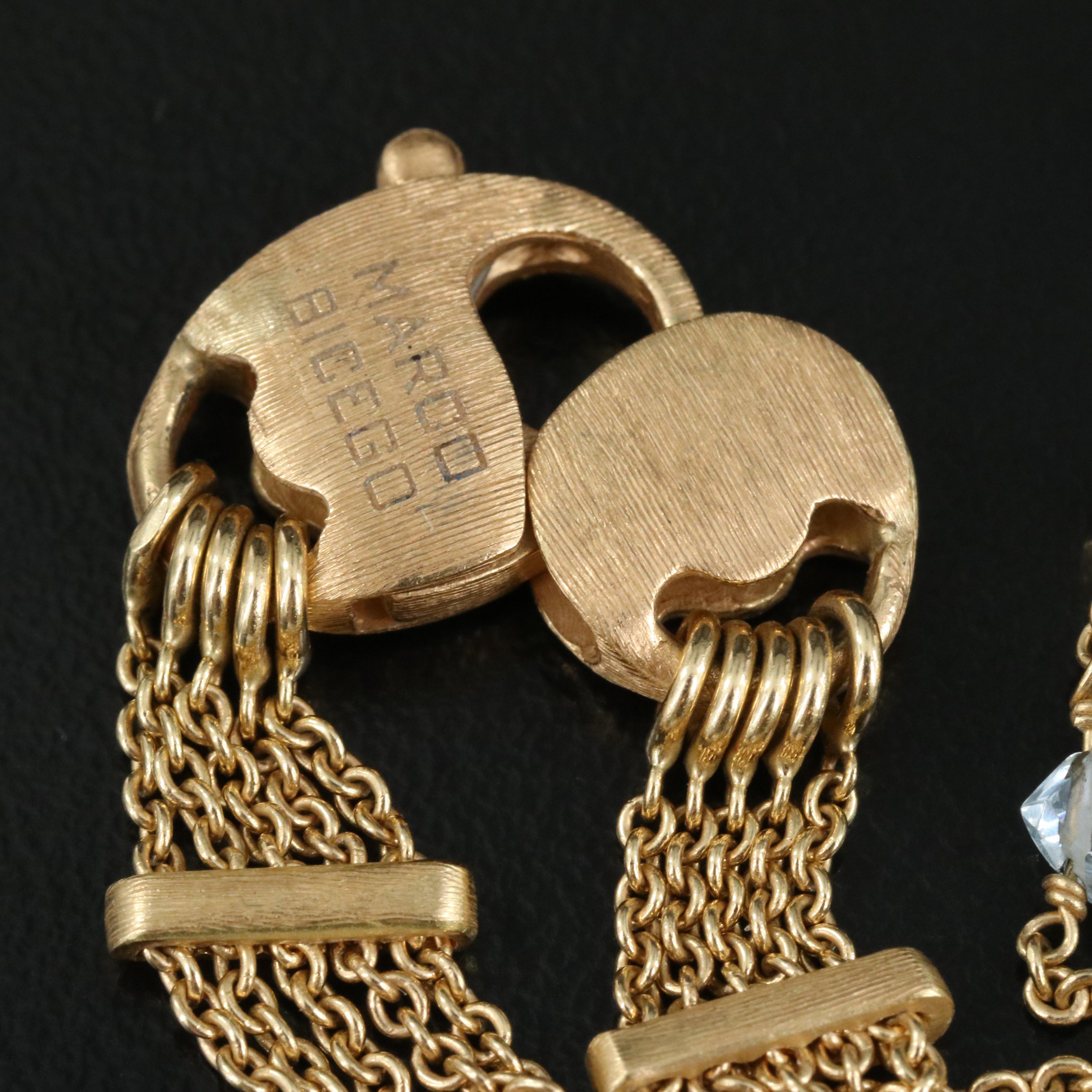 Marco Bicego "Paradise" 18K Necklace Including Aquamarine and Tourmaline