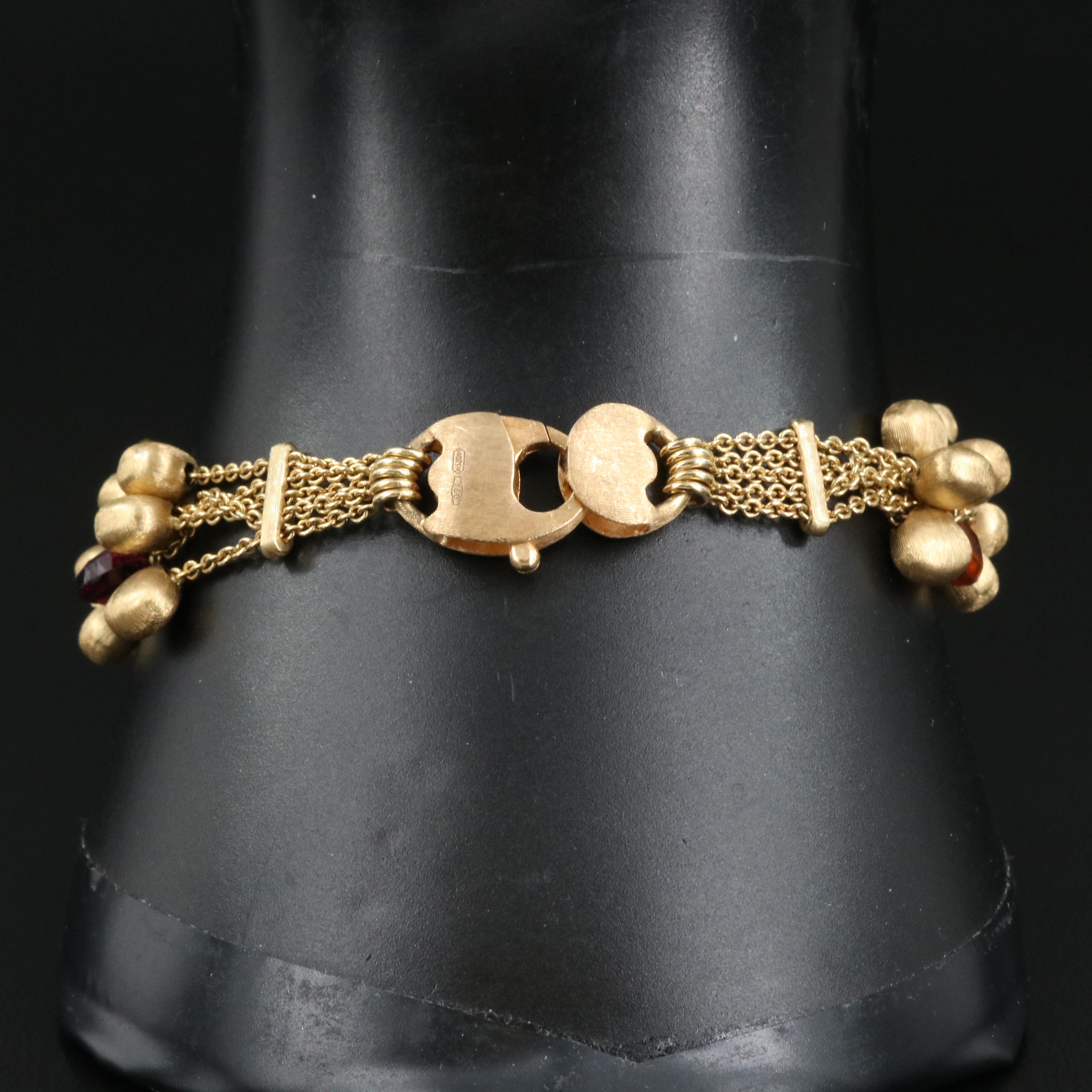 Marco Bicego "Paradise" Bracelet Including Tourmaline, Apatite and Aquamarine