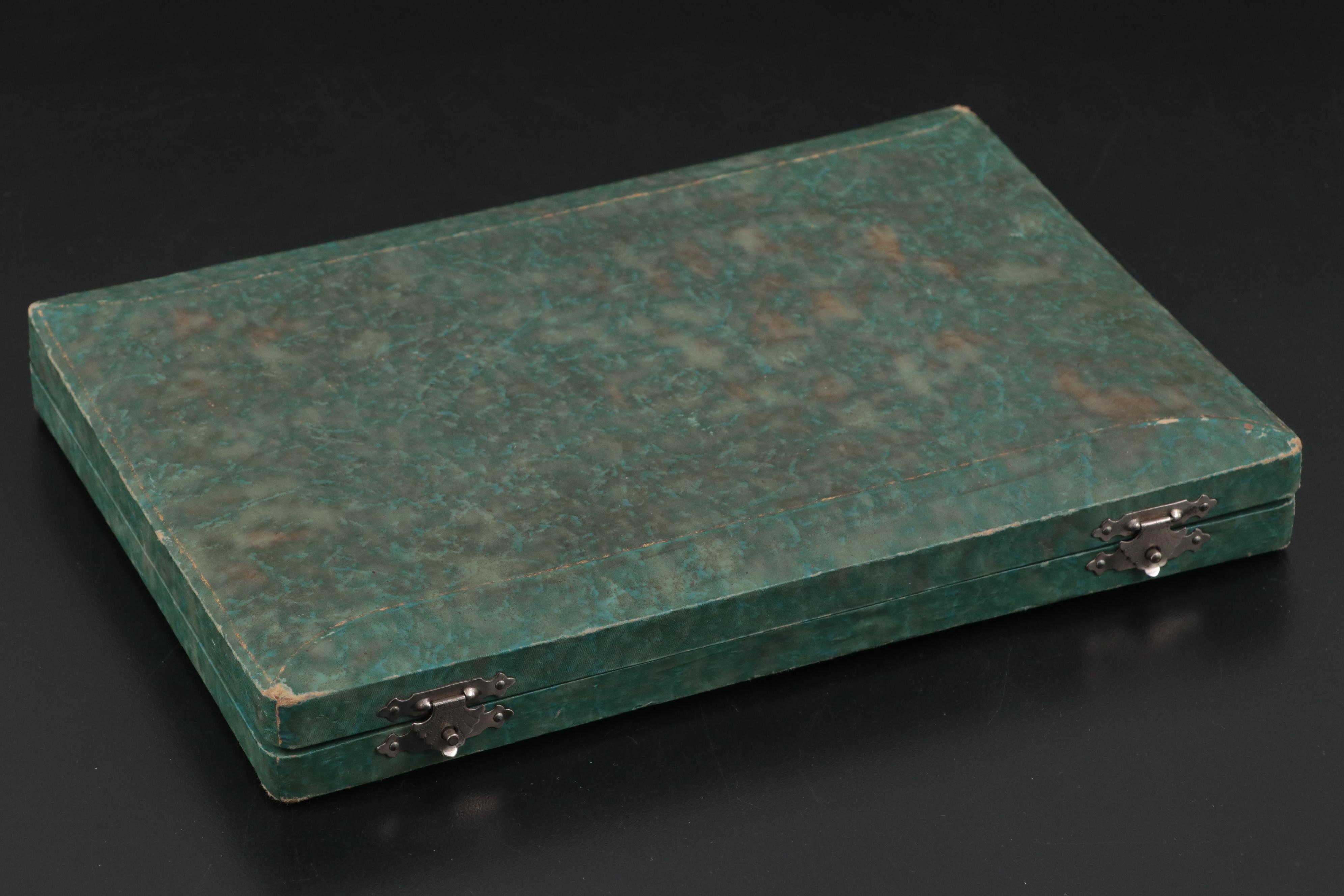 Daimaru Sterling Silver Golf Themed Demitasse Spoons in Case