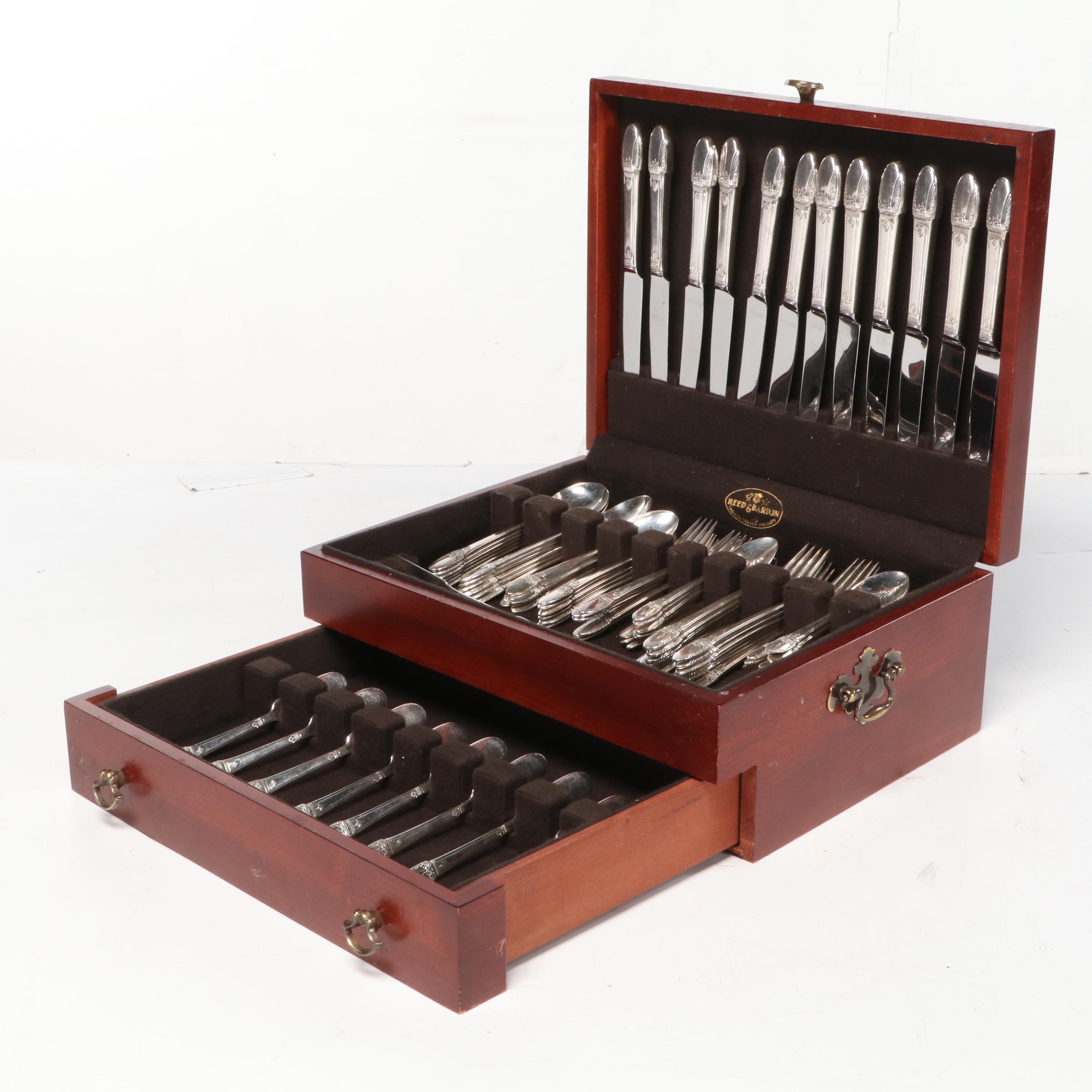 1847 Rogers Bros International Silver "First Love" Silver Plate Flatware