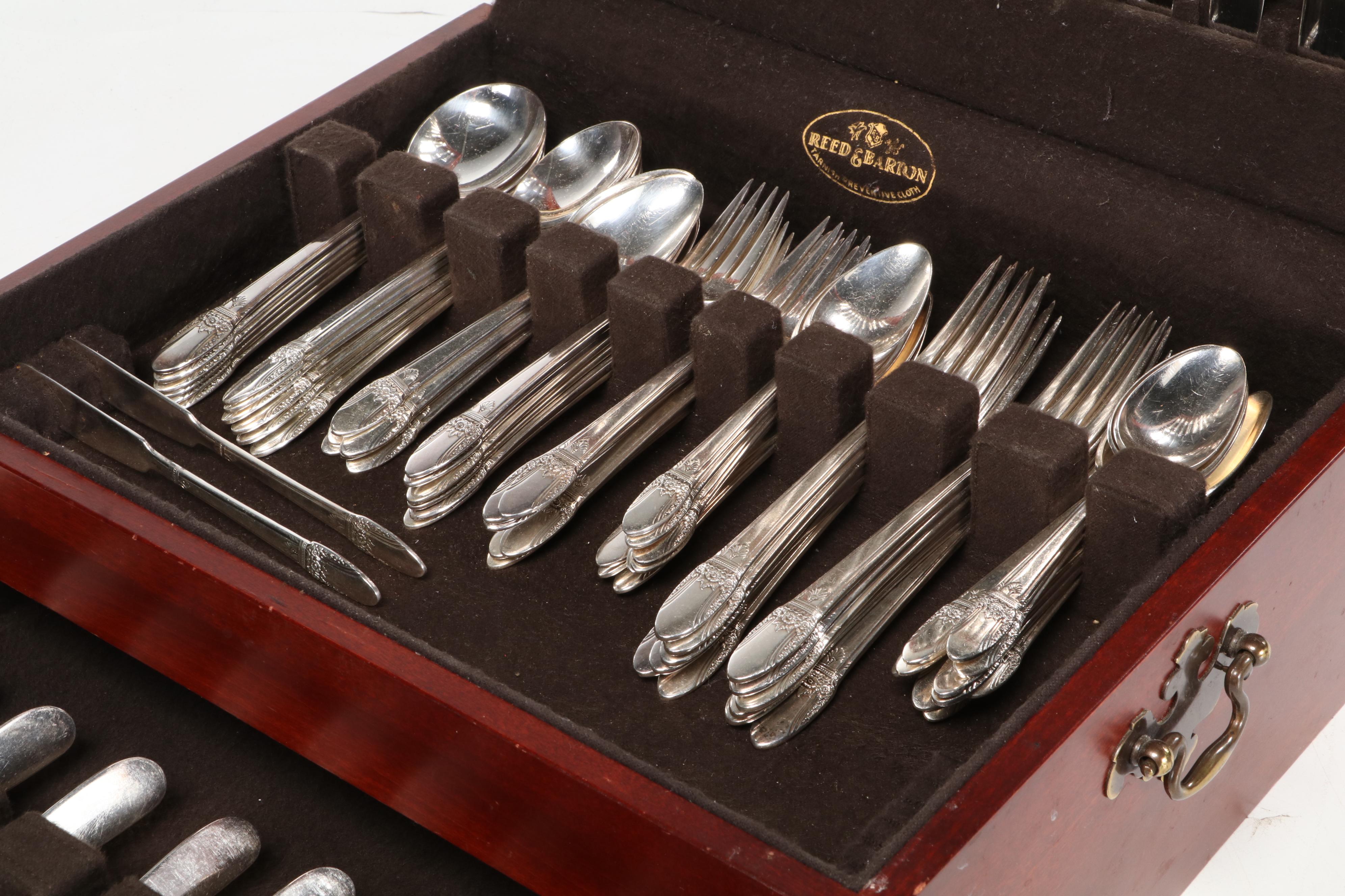 1847 Rogers Bros International Silver "First Love" Silver Plate Flatware
