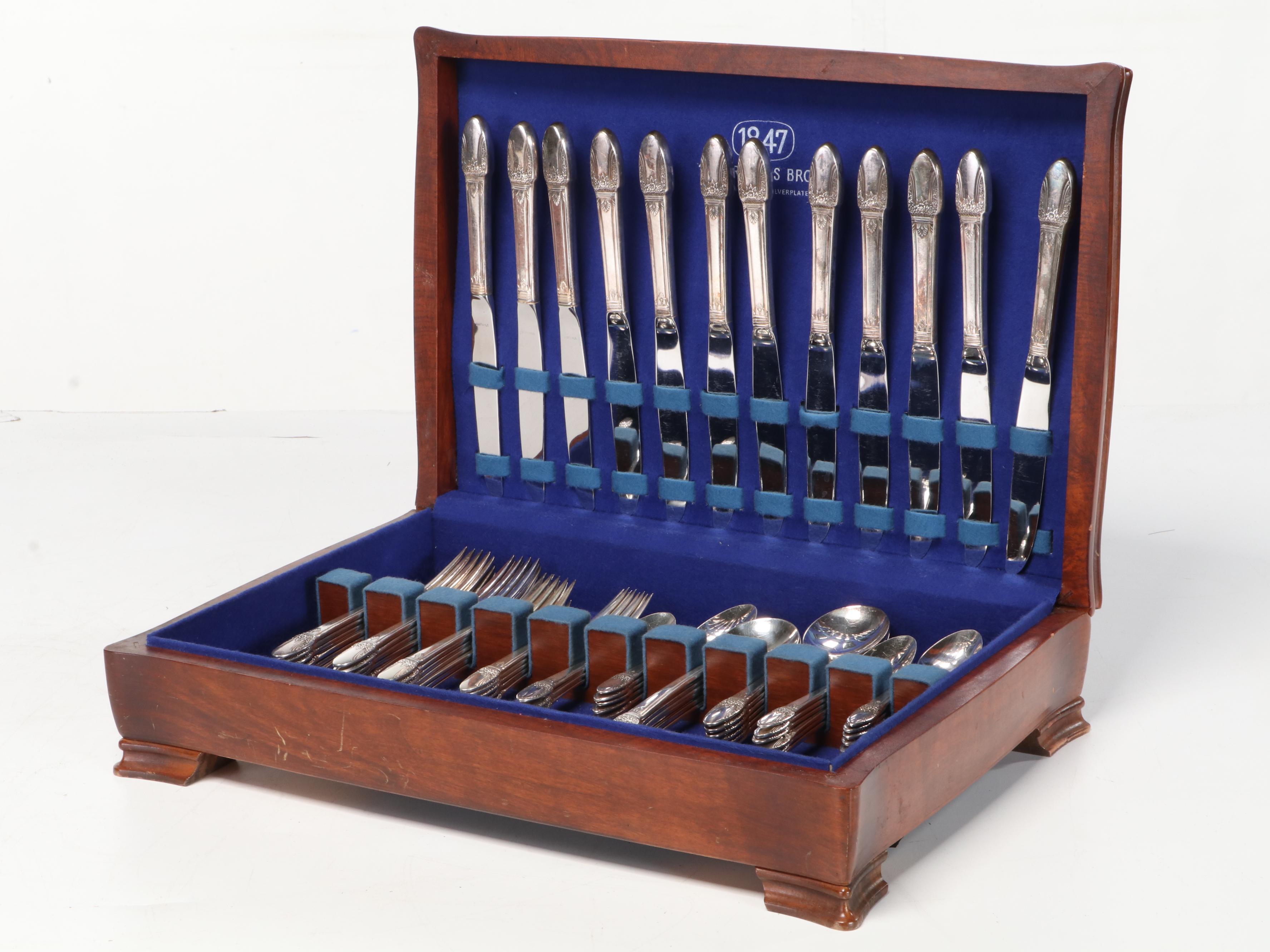 1847 Rogers Bros International Silver "First Love" Silver Plate Flatware