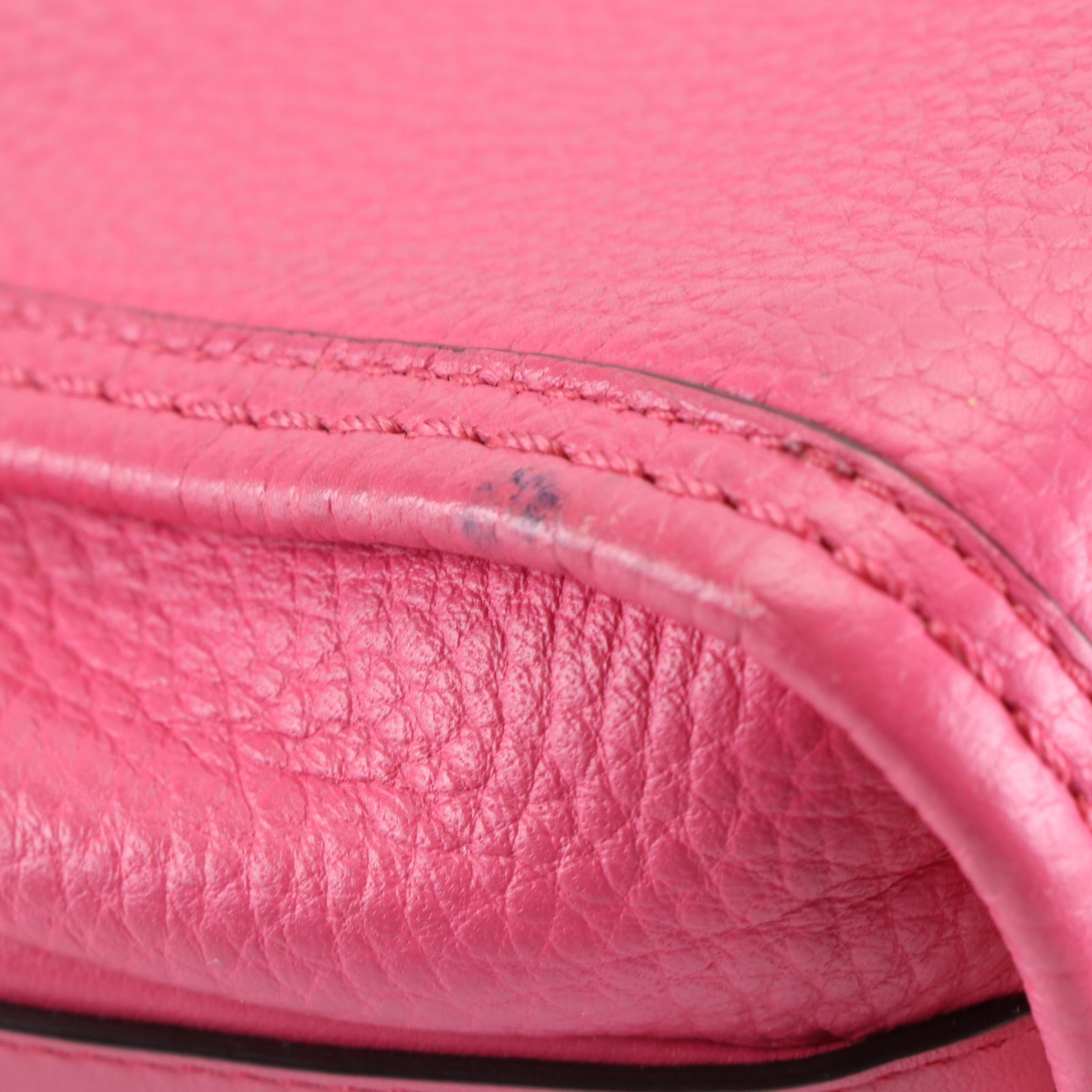 Coach Dahlia Swagger Two-Way Carryall Handbag in Pebble Grain Leather