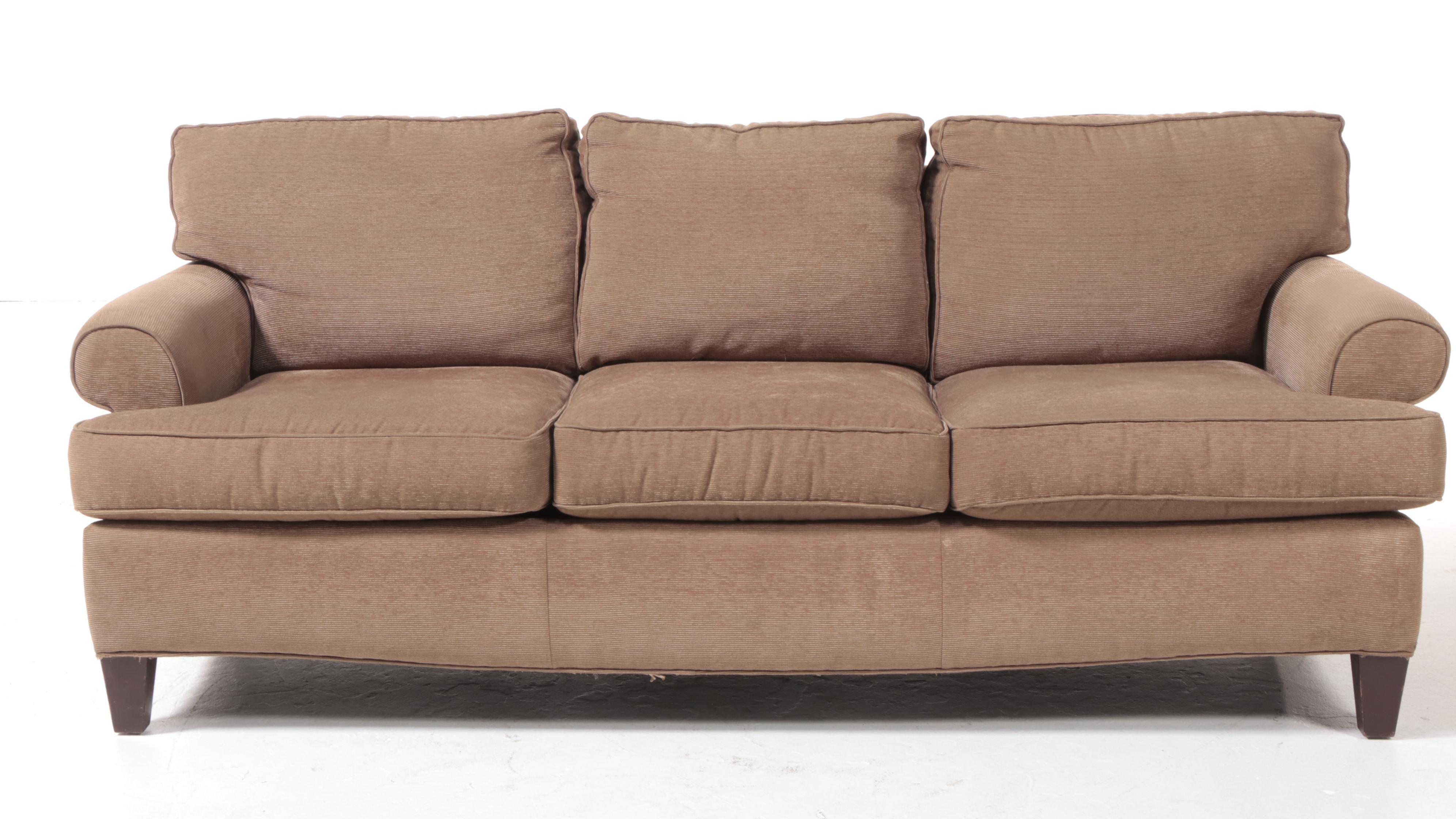 Smith Brothers of Berne Custom-Upholstered Roll-Arm Sofa