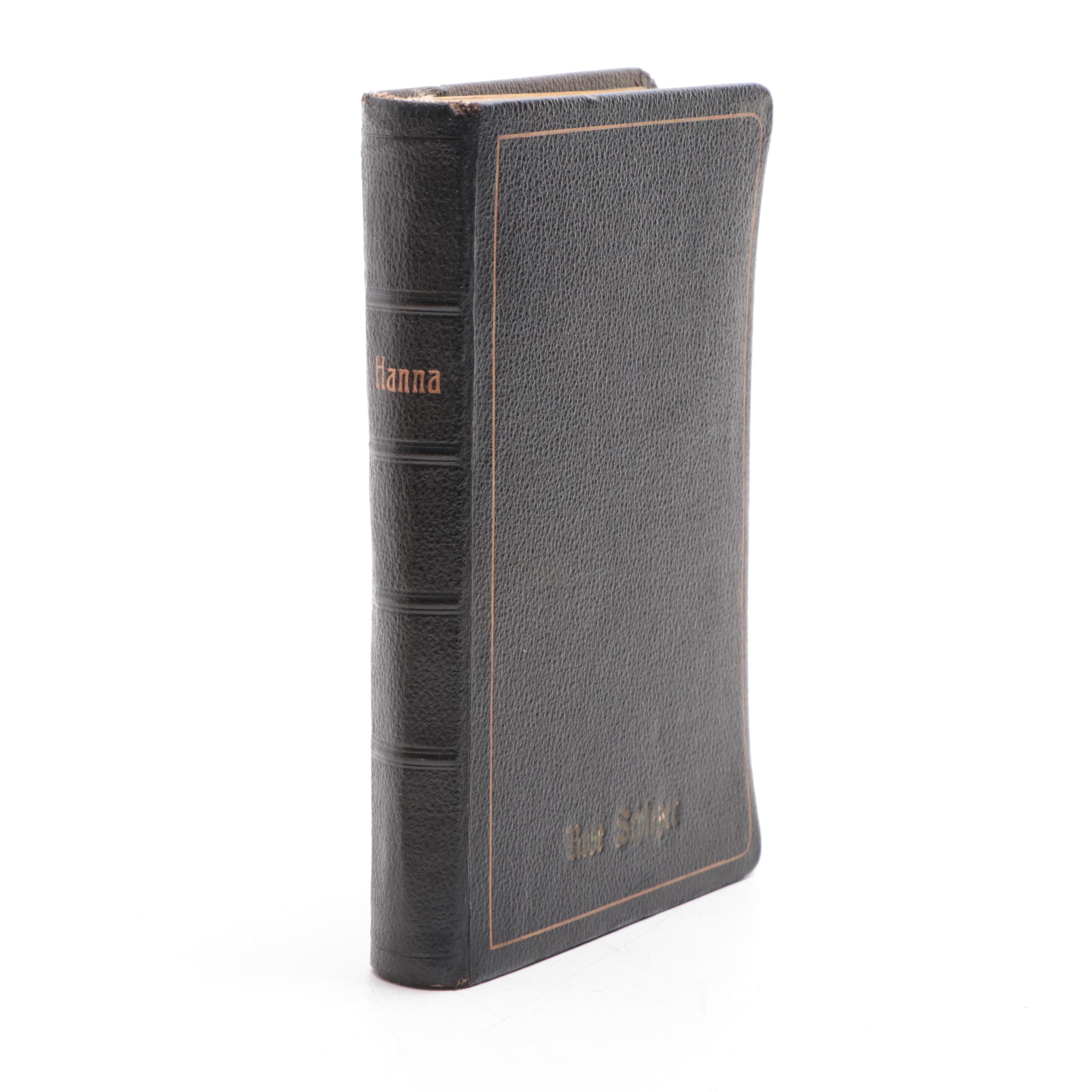 German Language "Hanna" by Jacob Freund, Early 20th Century