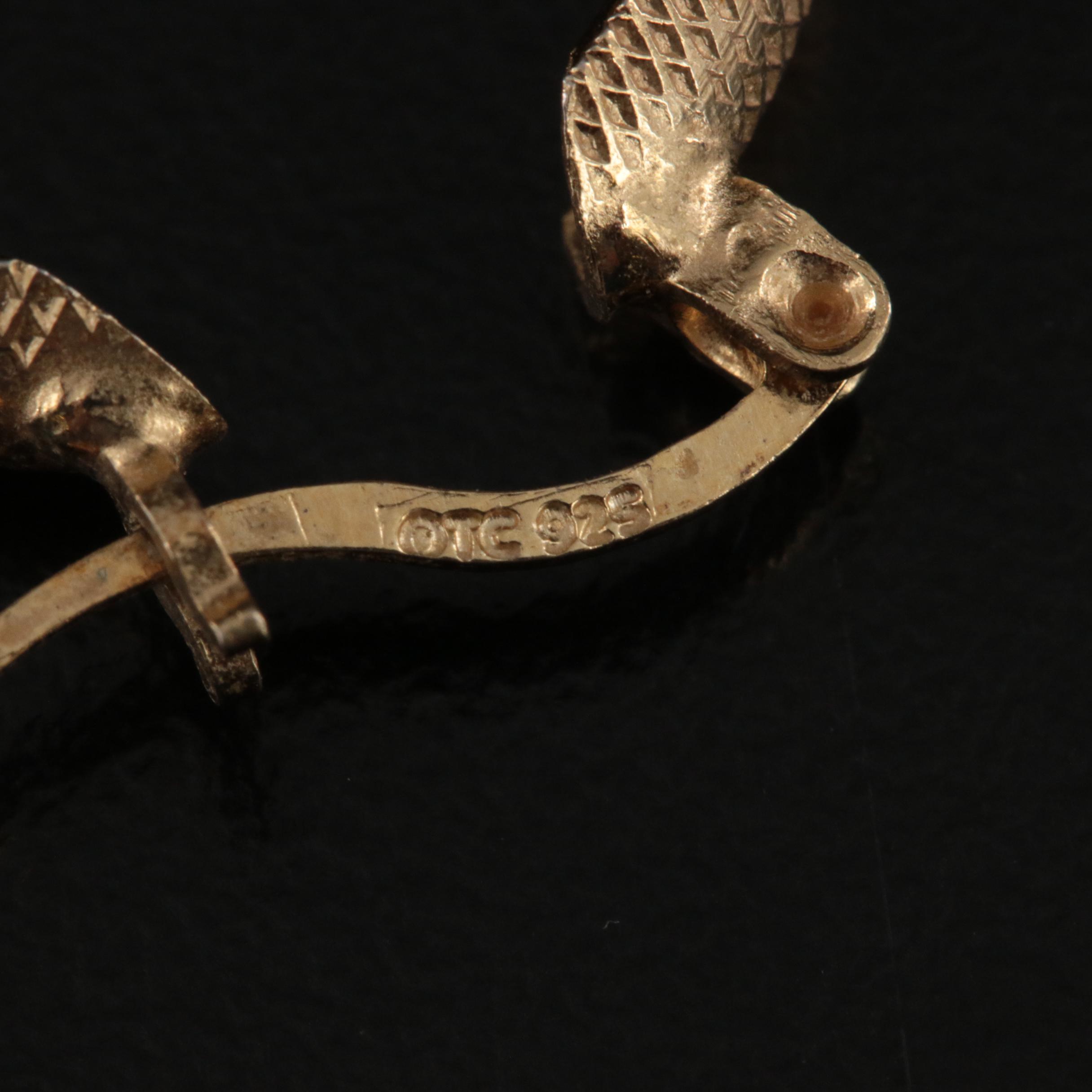 Sterling Hoop Earring Collection Including Italian Earrings