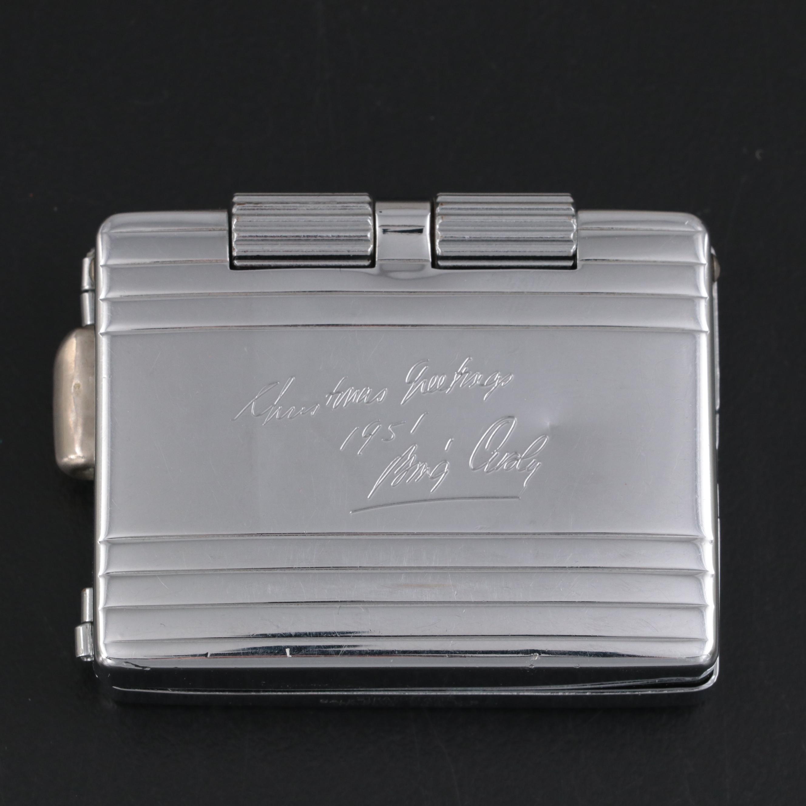 Bing Crosby Engraved Stratoflame Aluminum Presentation Lighter