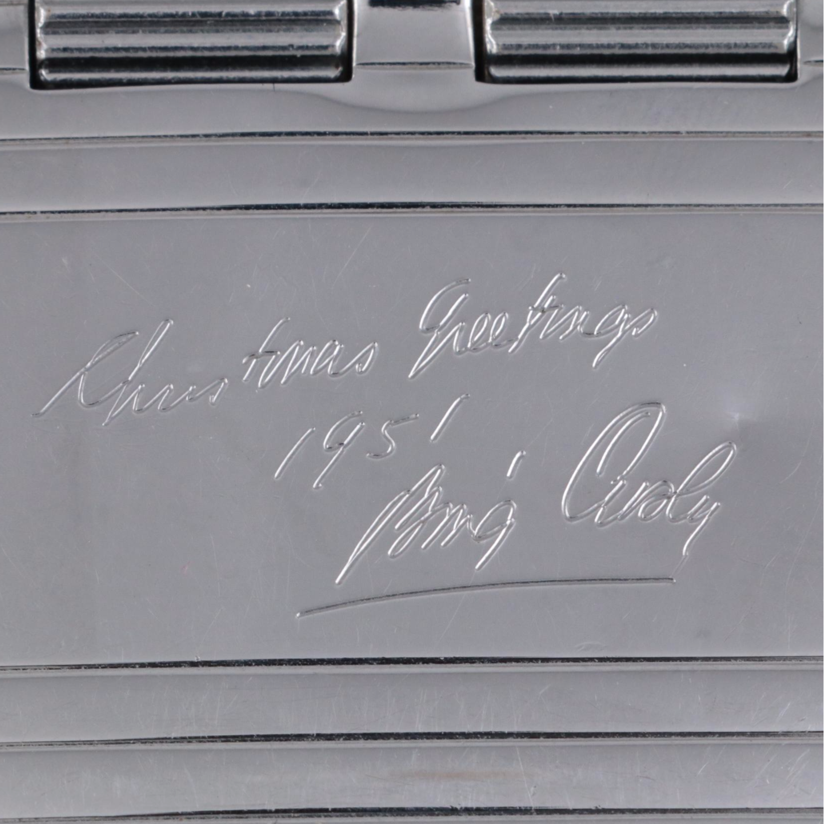 Bing Crosby Engraved Stratoflame Aluminum Presentation Lighter