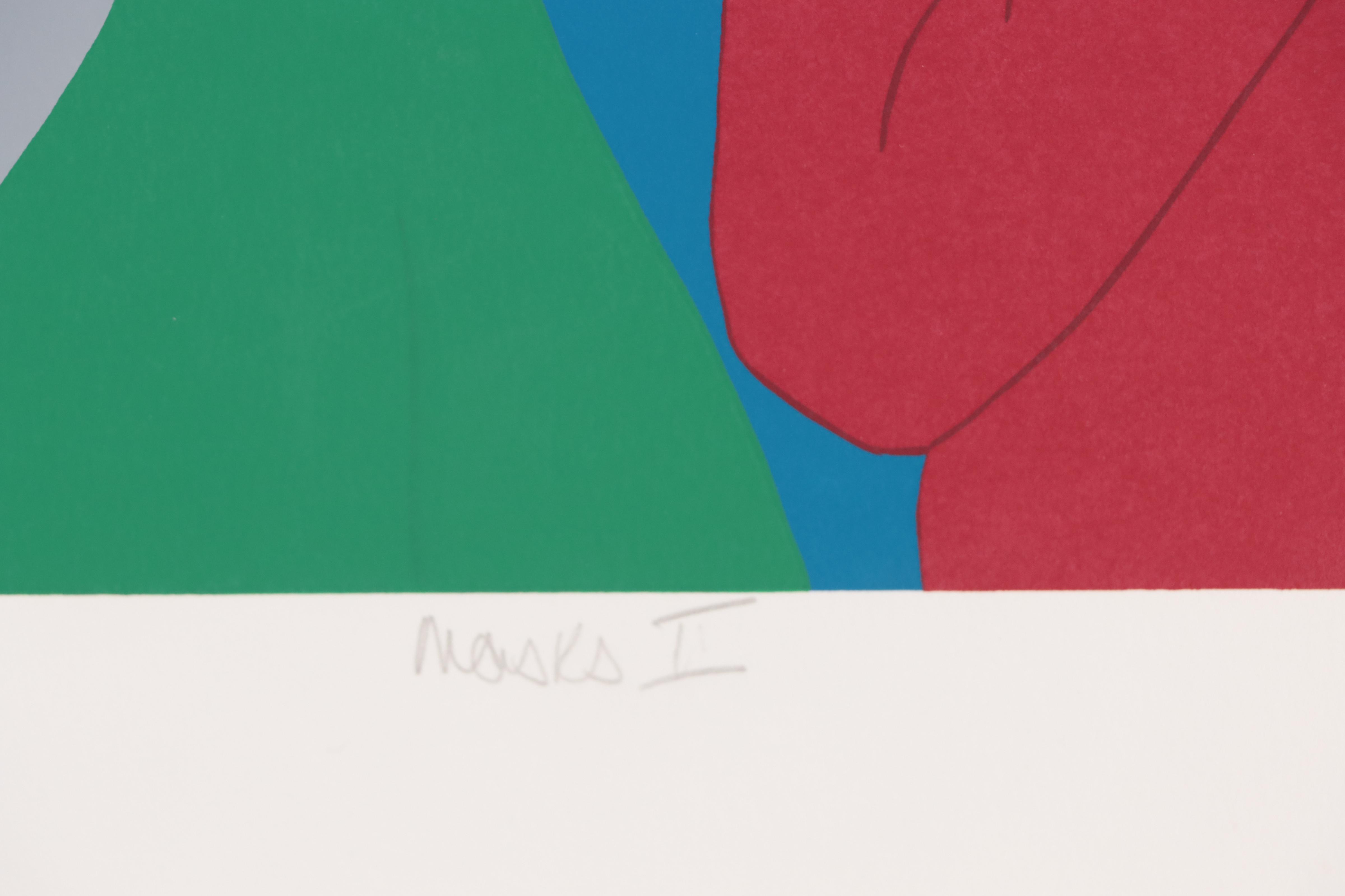 Gail Bruce Serigraph "Masks I"