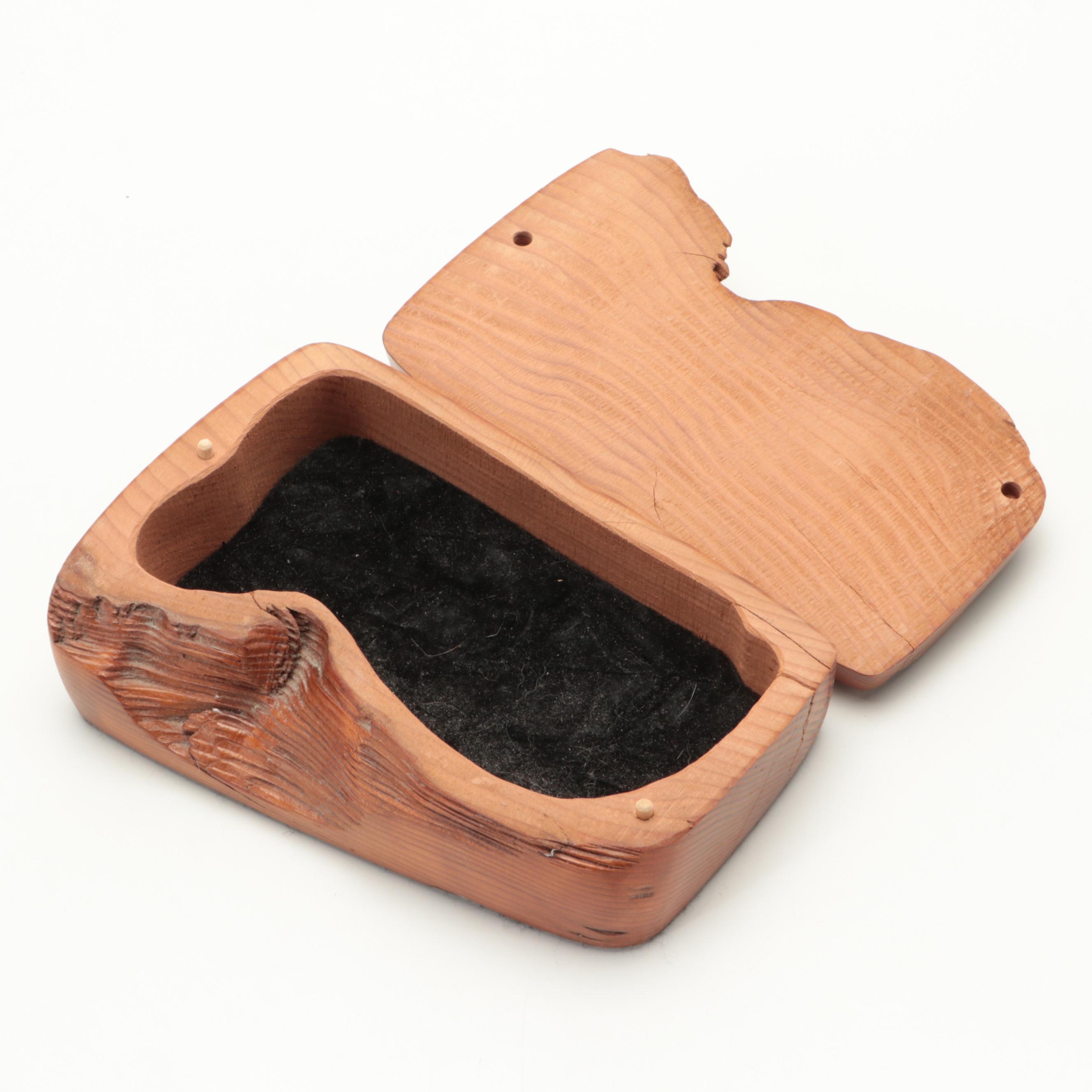 Bruce Hoskins Spalted Sycamore Vase, Other Turned Wood Vase, Box, Bowl and Board