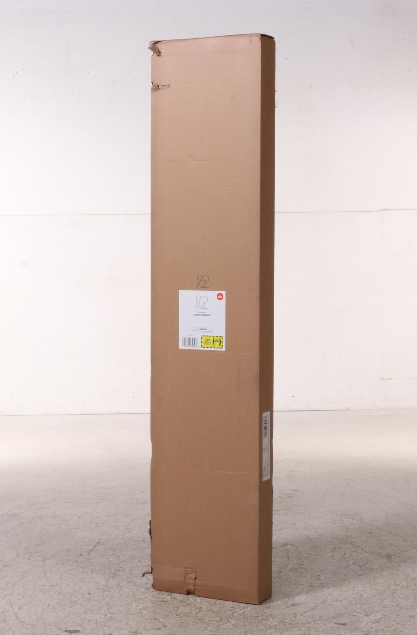 Project 62 Brannandale Five-Shelf Walnut Finish Bookcase