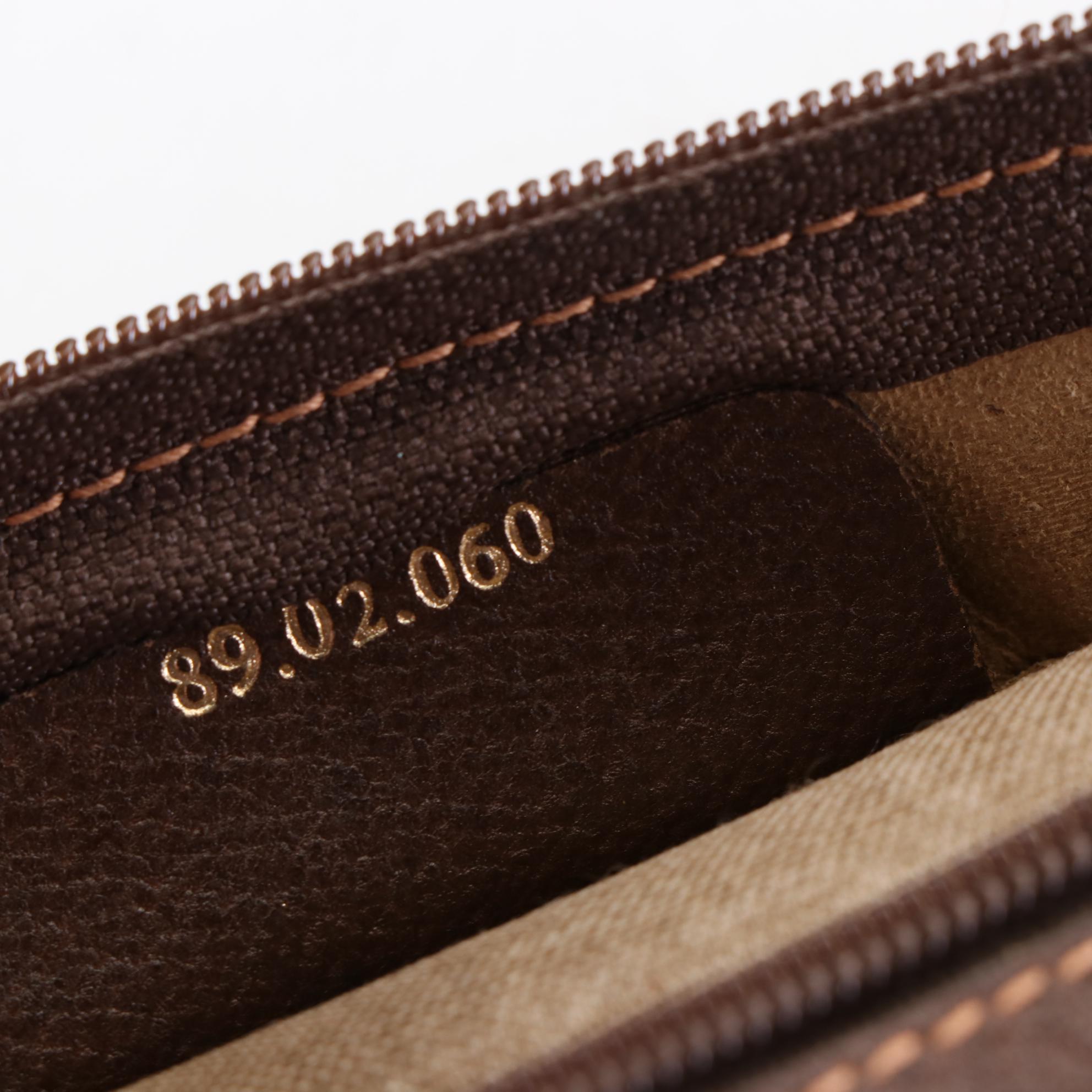 Gucci Accessory Collection Supreme Canvas, Web, and Leather Portfolio Zip Pouch