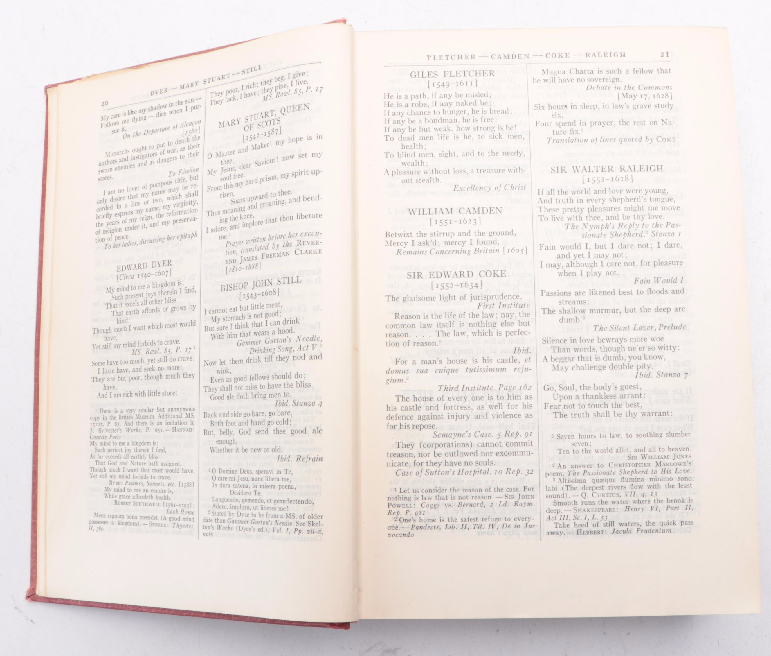 Twelfth Edition "Familiar Quotations" by John Bartlett, 1949