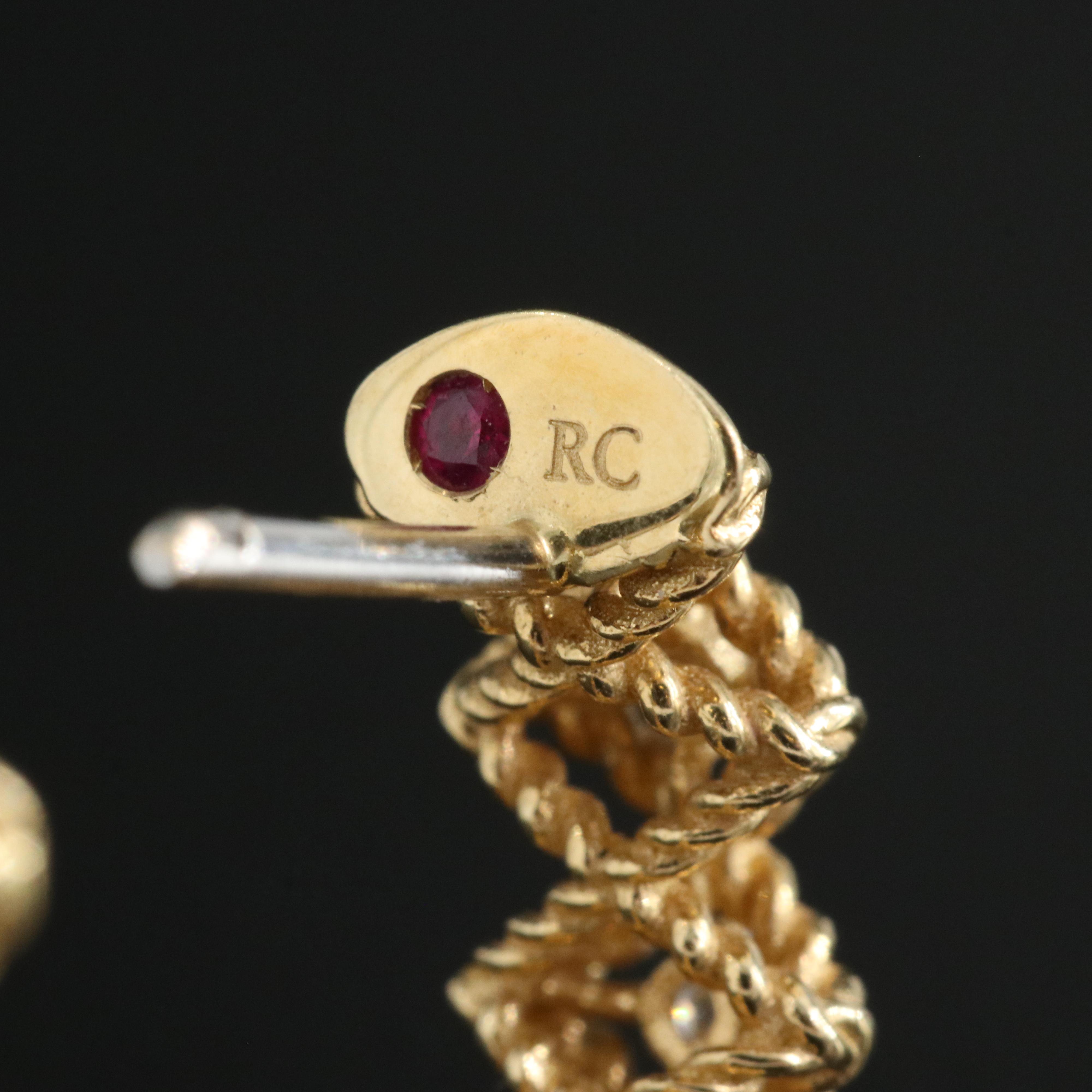 Roberto Coin 18K 0.18 CTW Diamond Hoop Earrings