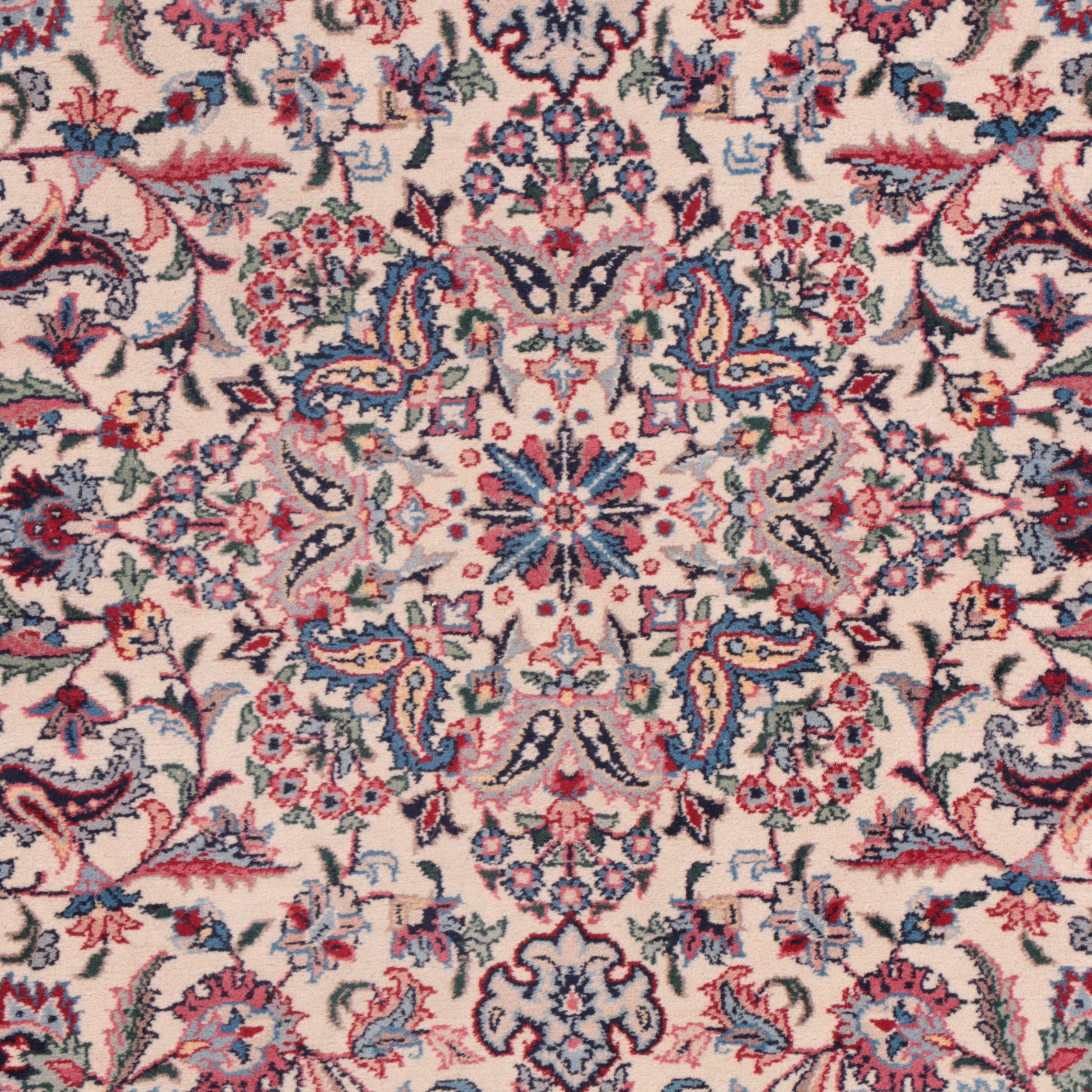 3'2 x 6' Hand-Knotted Indo-Persian Nain Style Area Rug
