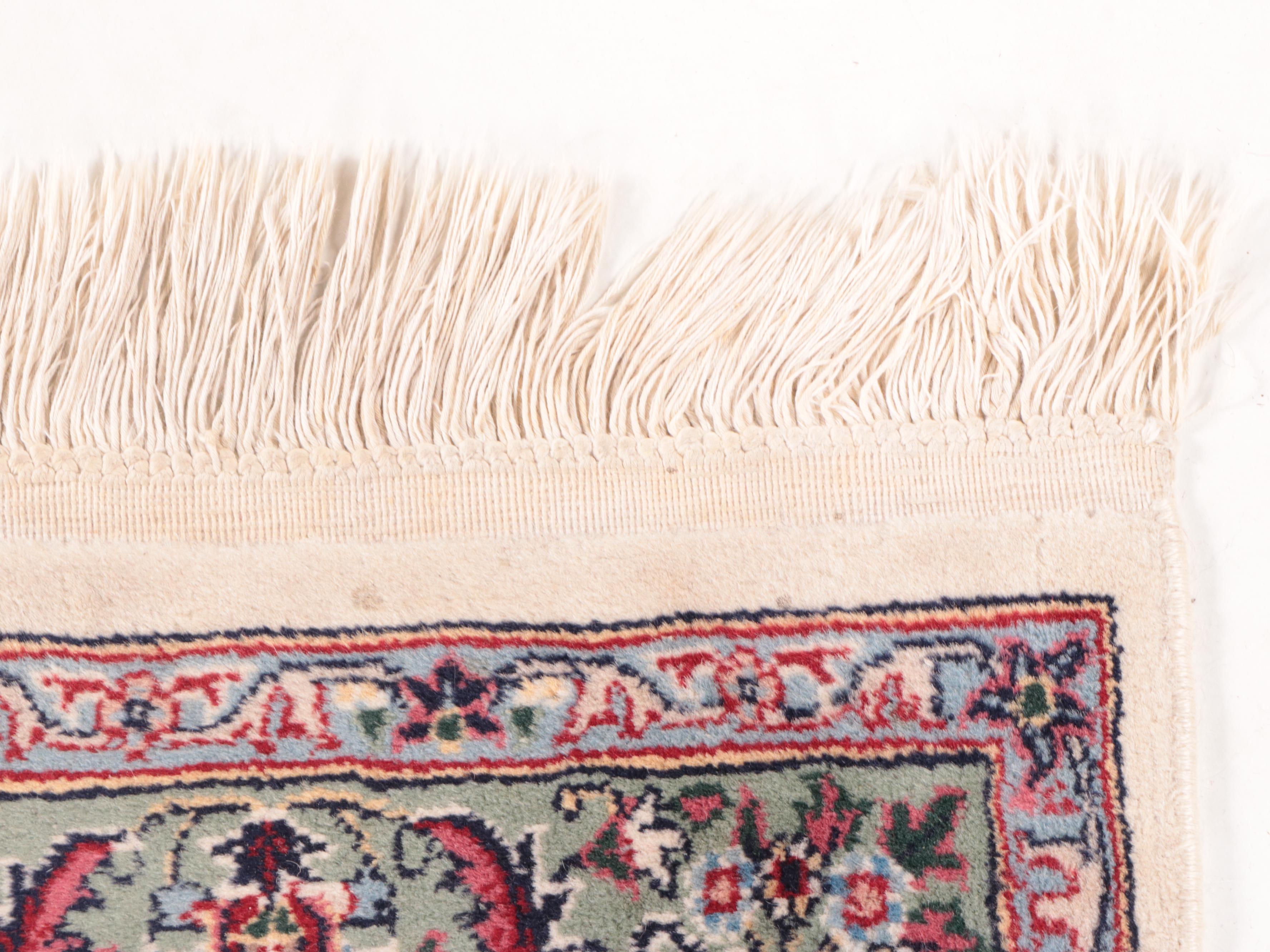 3'2 x 6' Hand-Knotted Indo-Persian Nain Style Area Rug