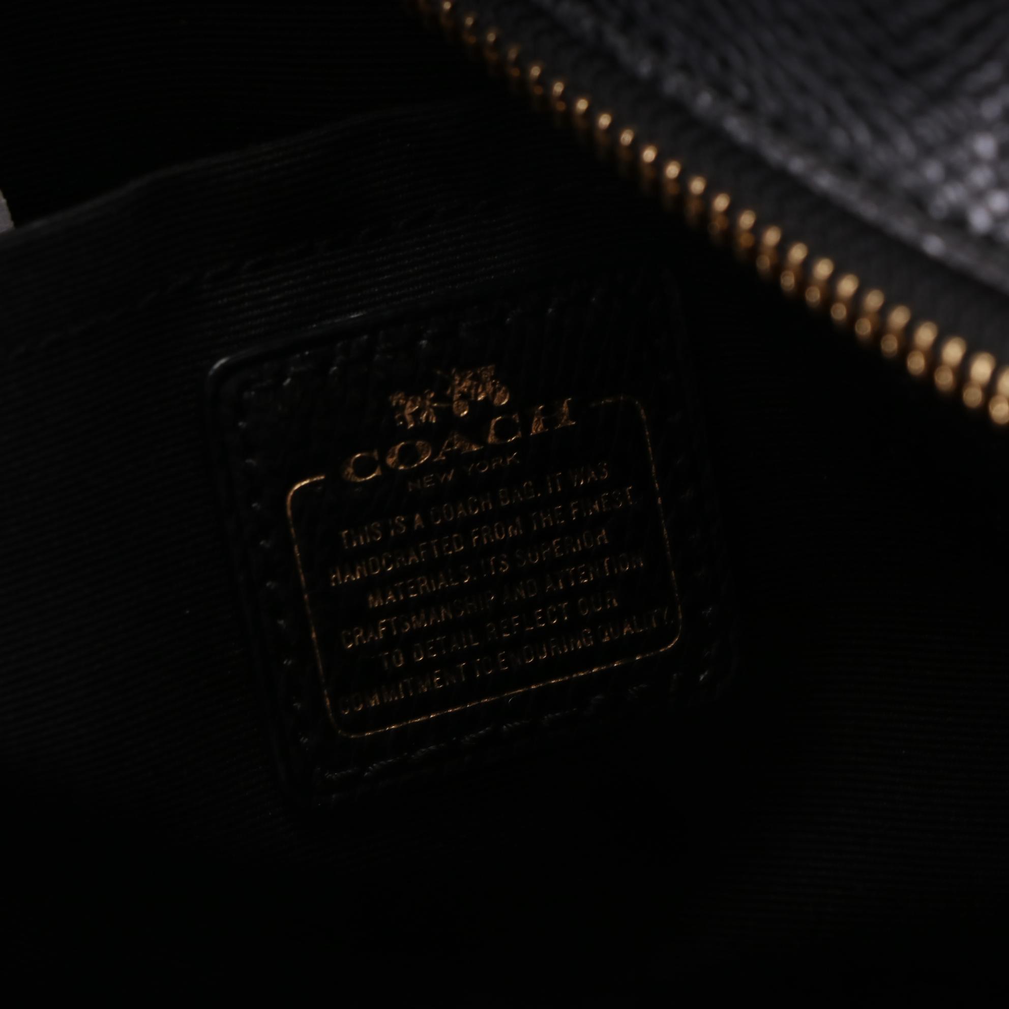 Coach Blake Carryall Two-Way Bag in Pebble Grain Patchwork/Floral Print Leather