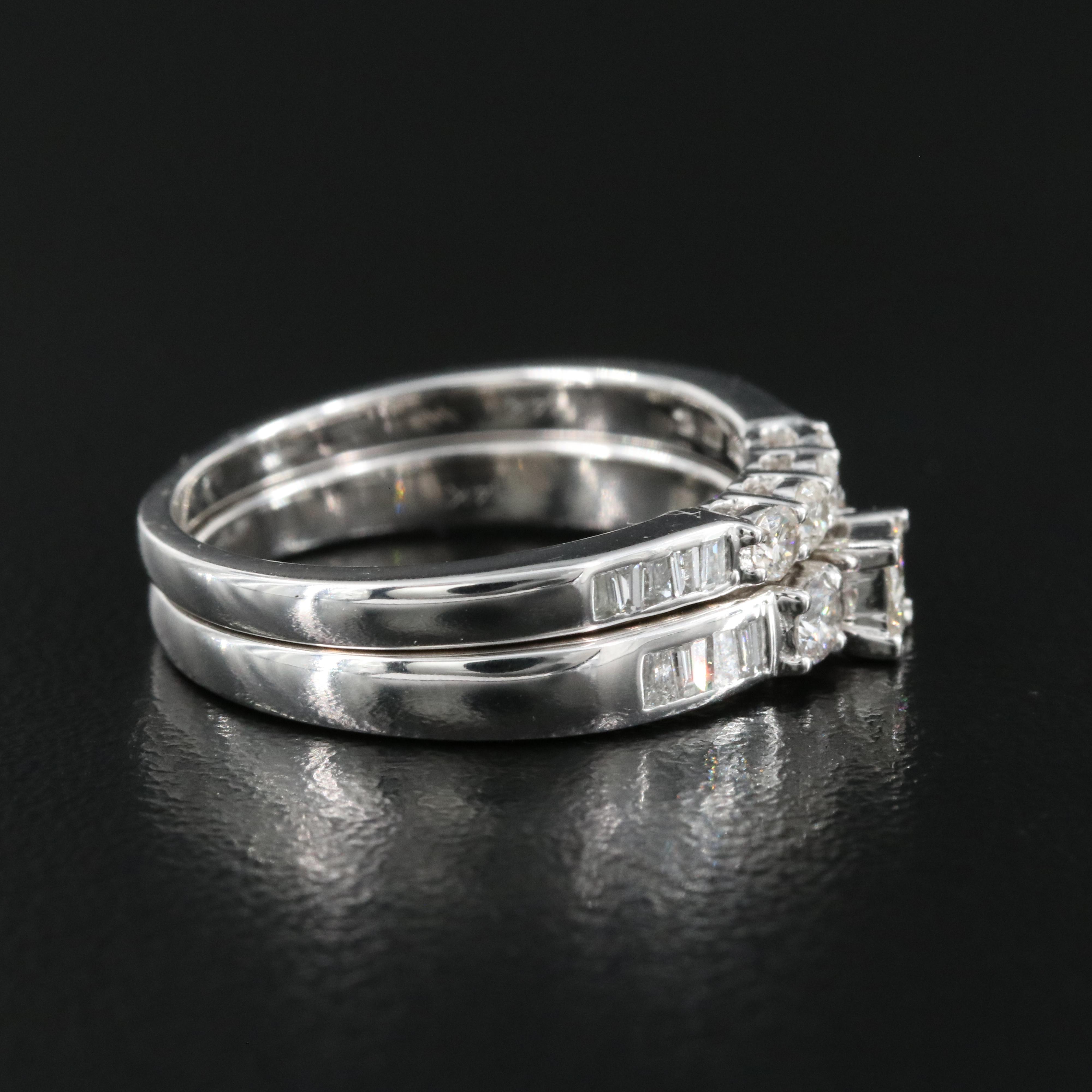 14K 0.53 CTW Diamond Ring and Band Set