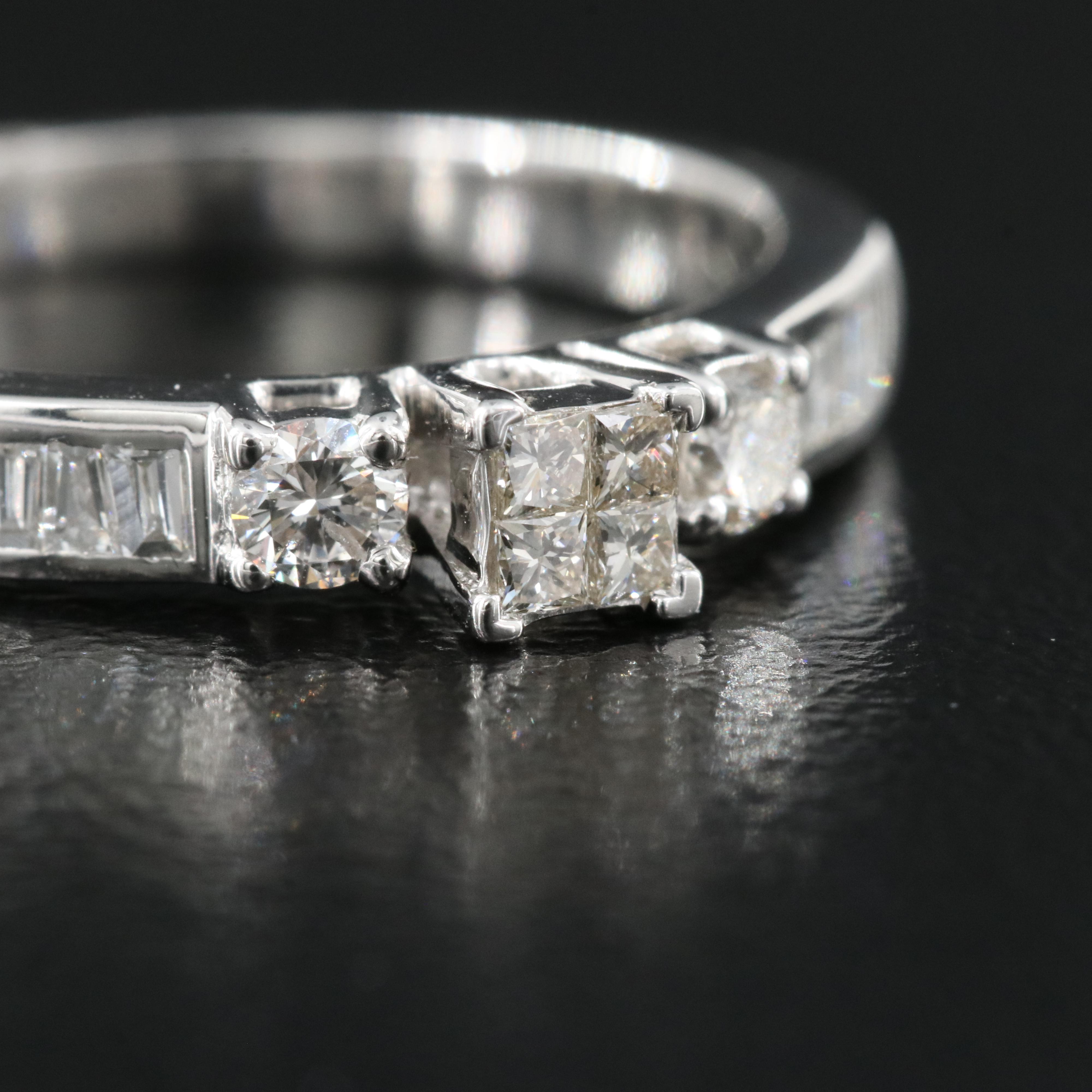 14K 0.53 CTW Diamond Ring and Band Set