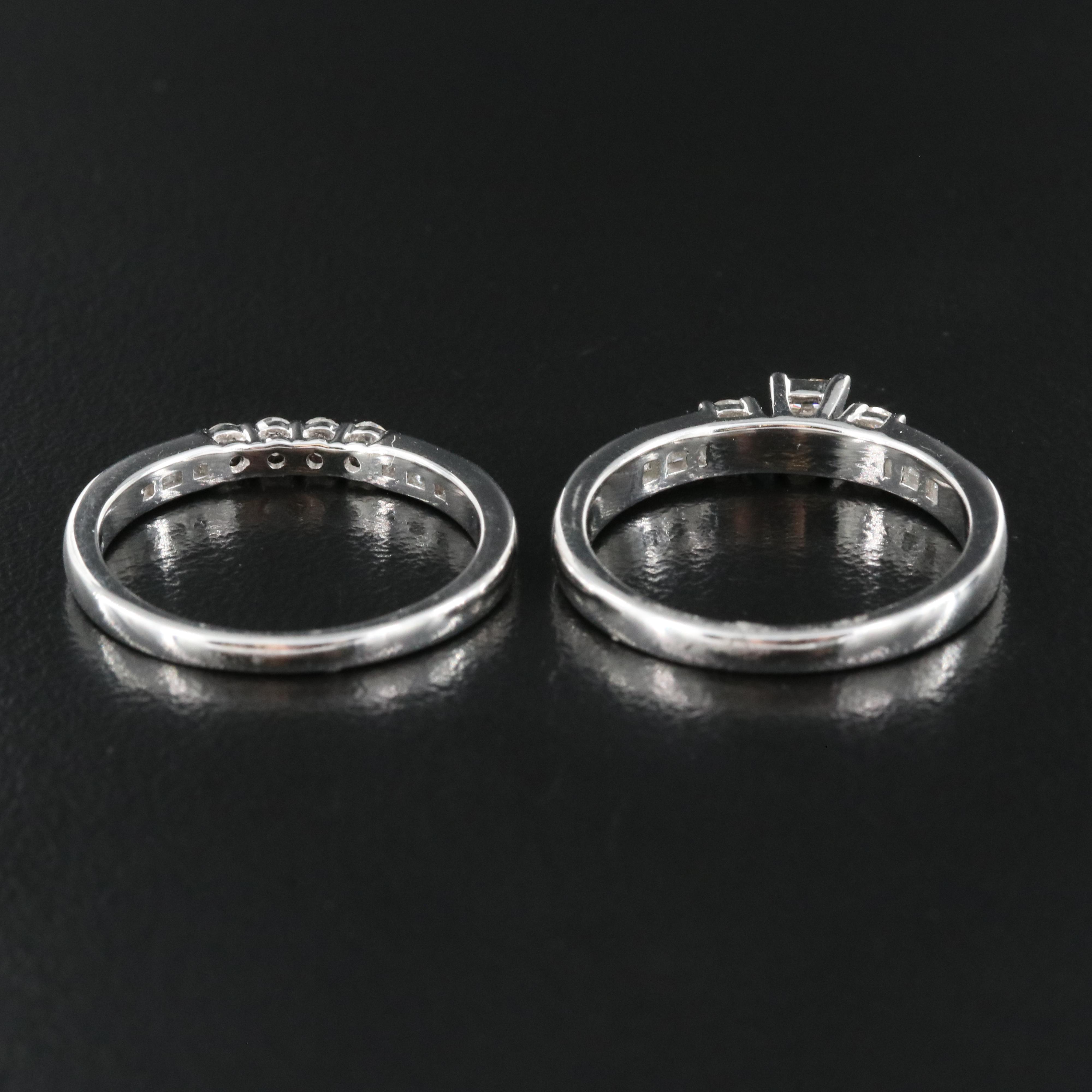 14K 0.53 CTW Diamond Ring and Band Set