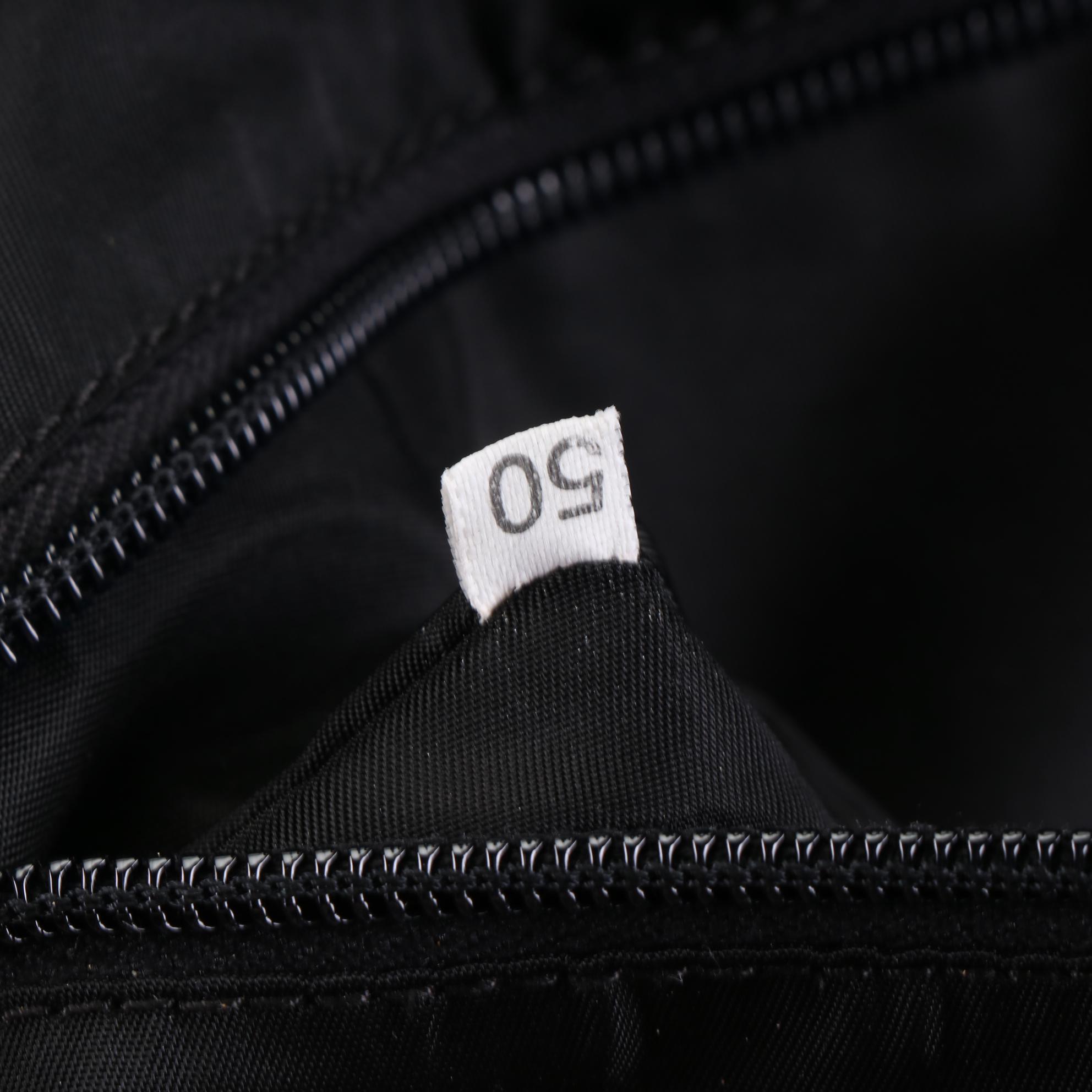 Prada Two-Way Briefcase Bag in Black Tessuto Nylon and Leather