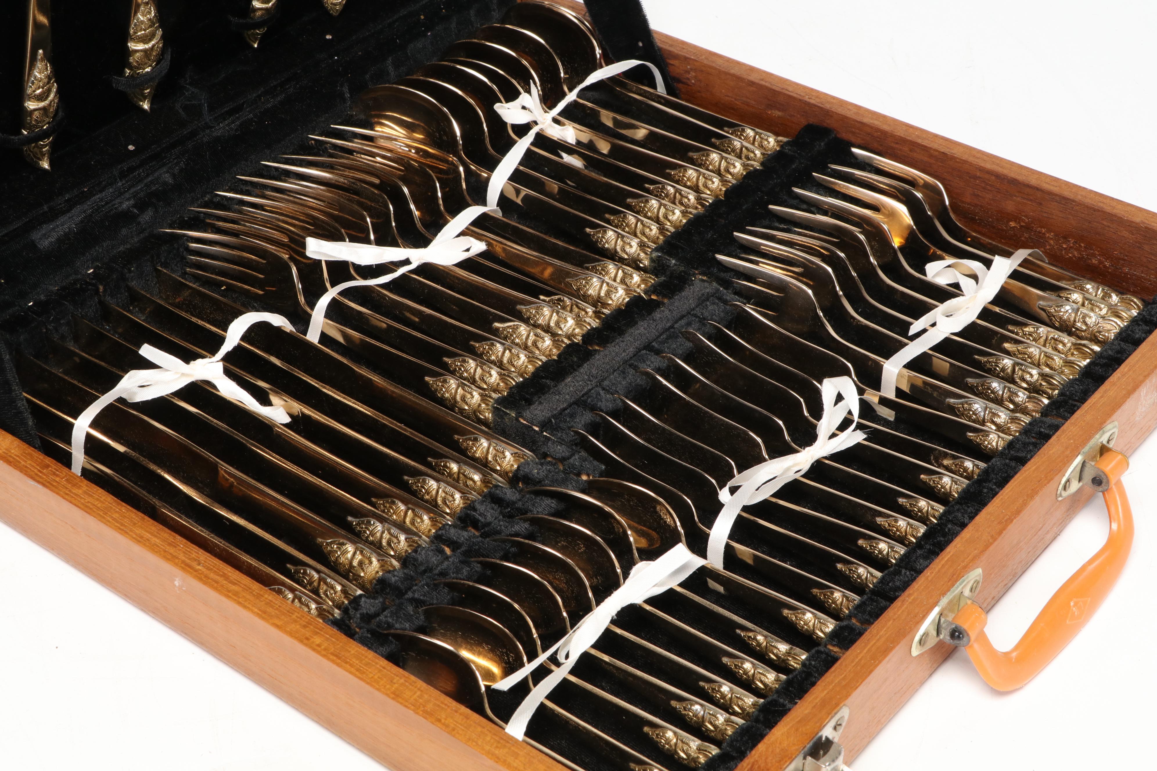 Amfarco Star of Siam Gold Tempered Bronze Flatware