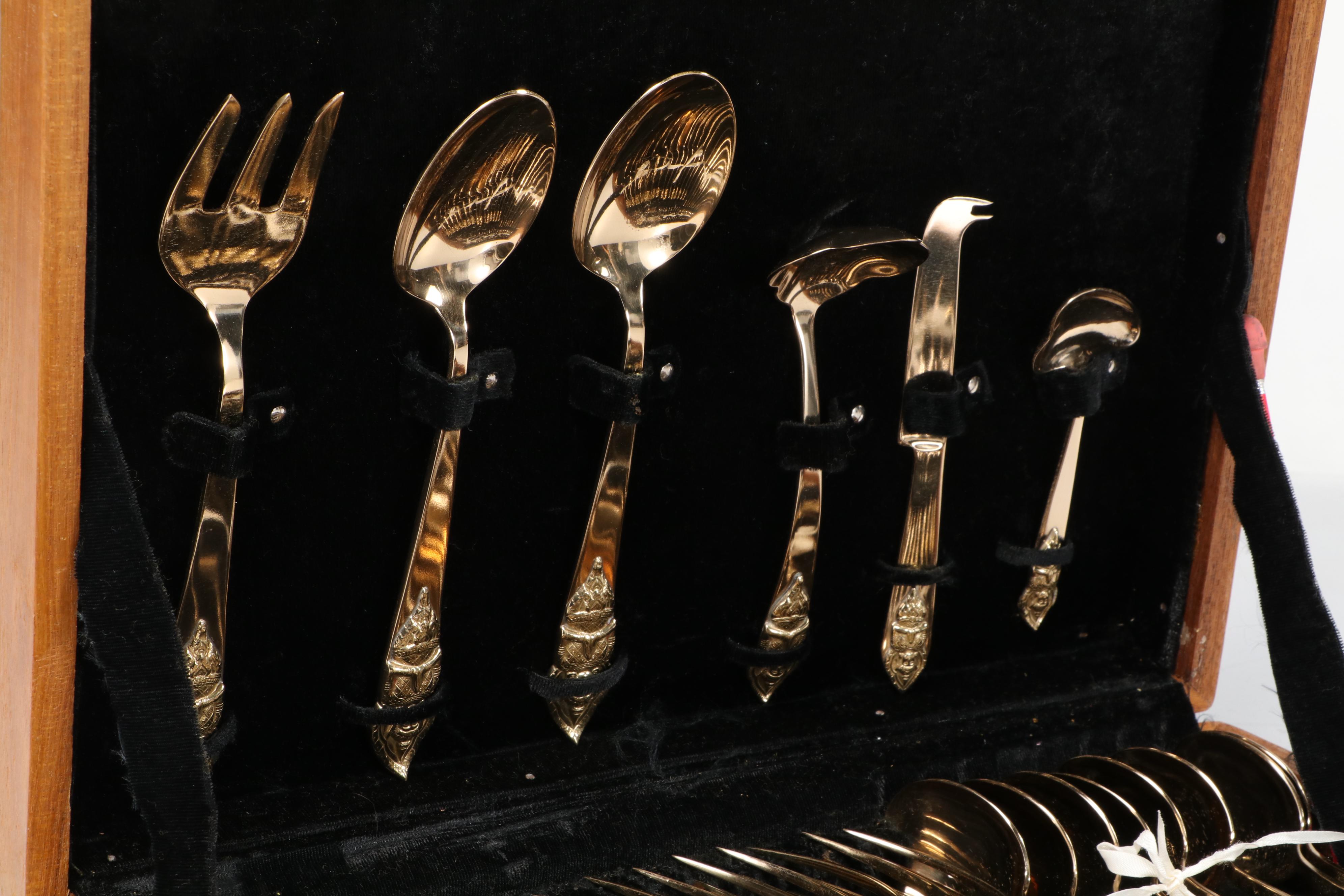 Amfarco Star of Siam Gold Tempered Bronze Flatware