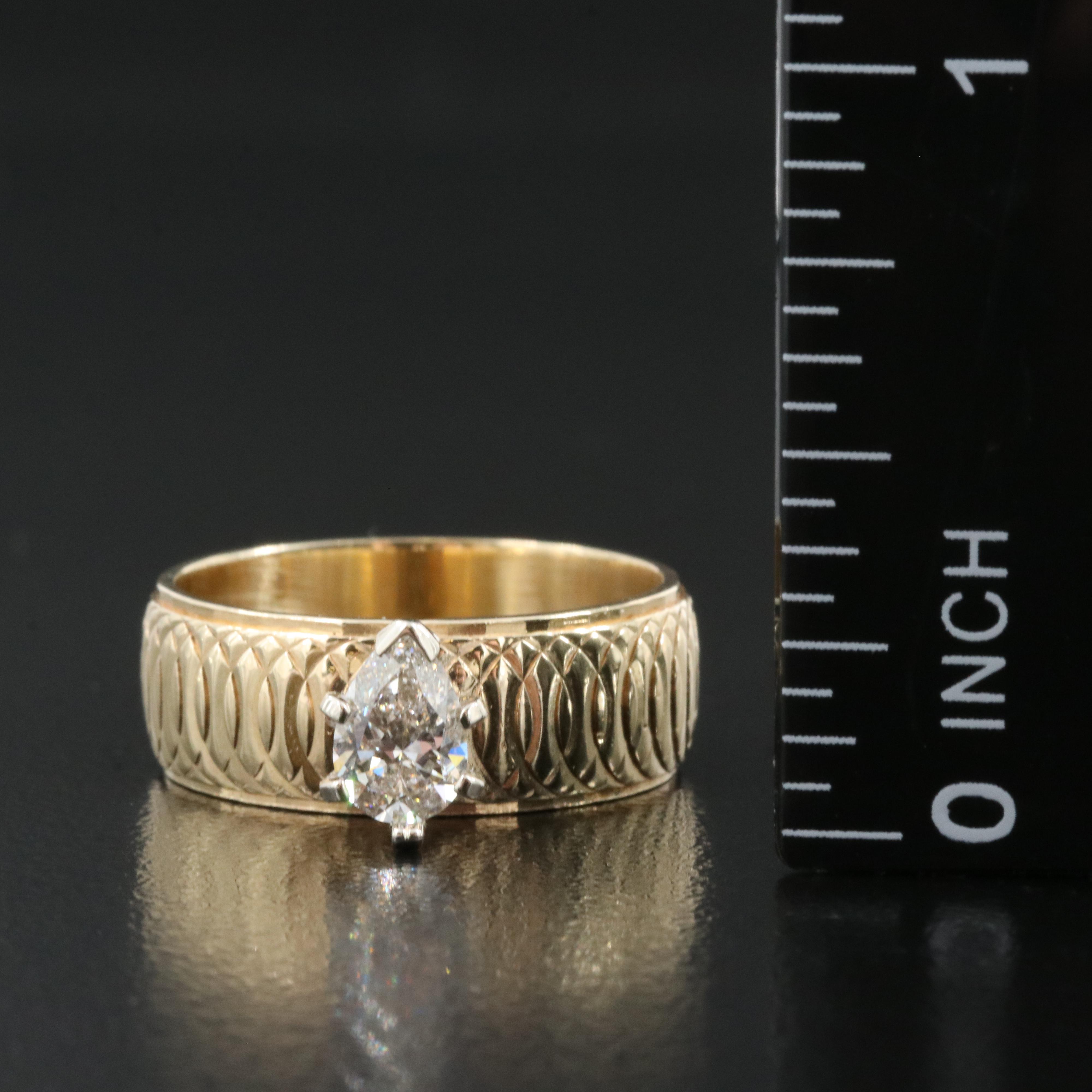 14K 0.52 CT Diamond Solitaire Ring