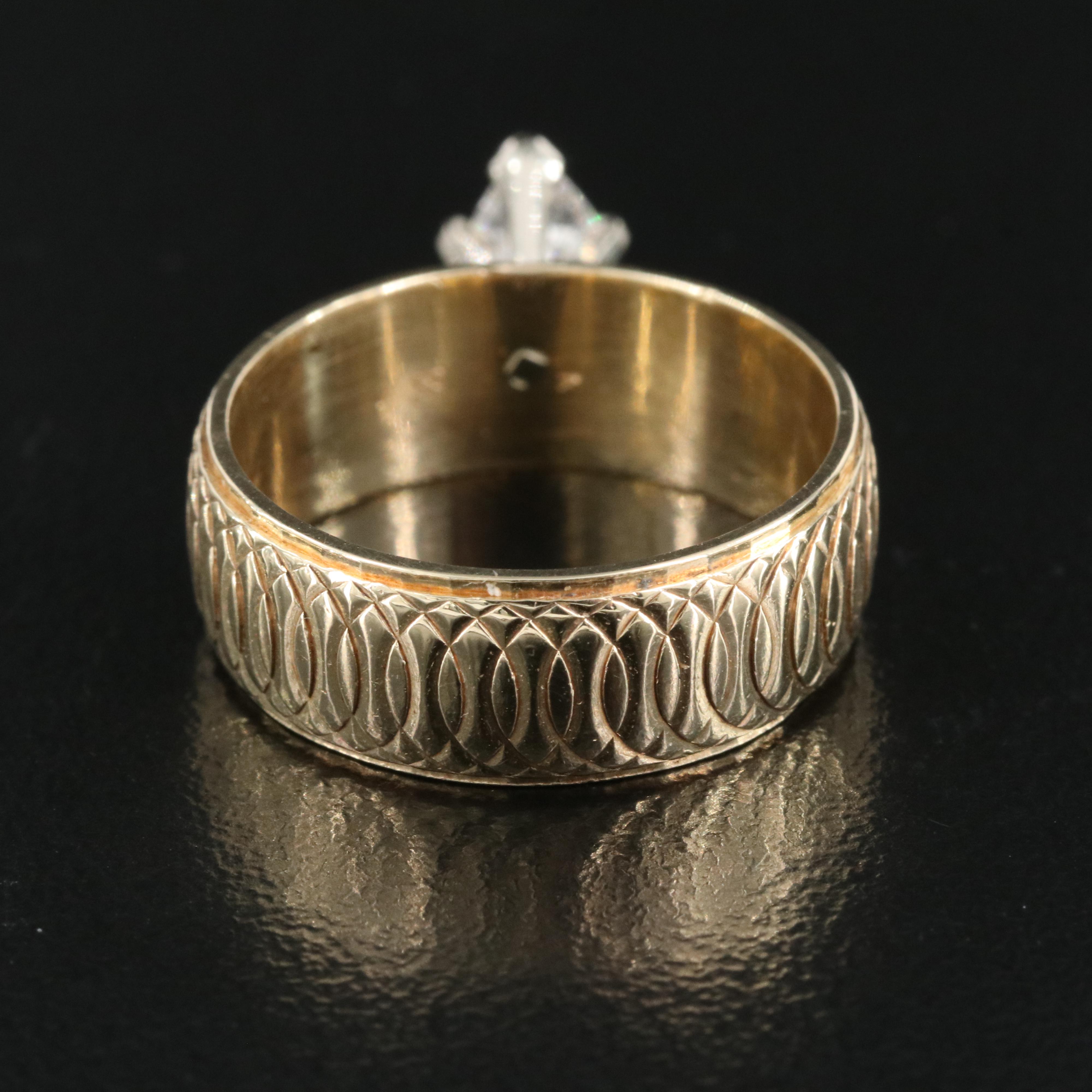 14K 0.52 CT Diamond Solitaire Ring